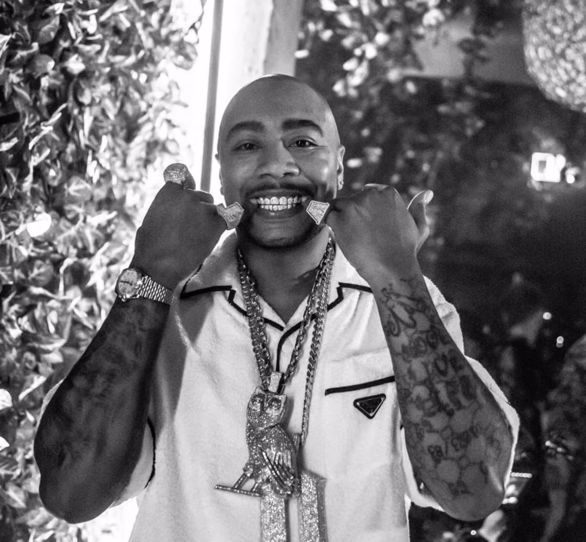 Toronto rapper TVGucci showing off bling