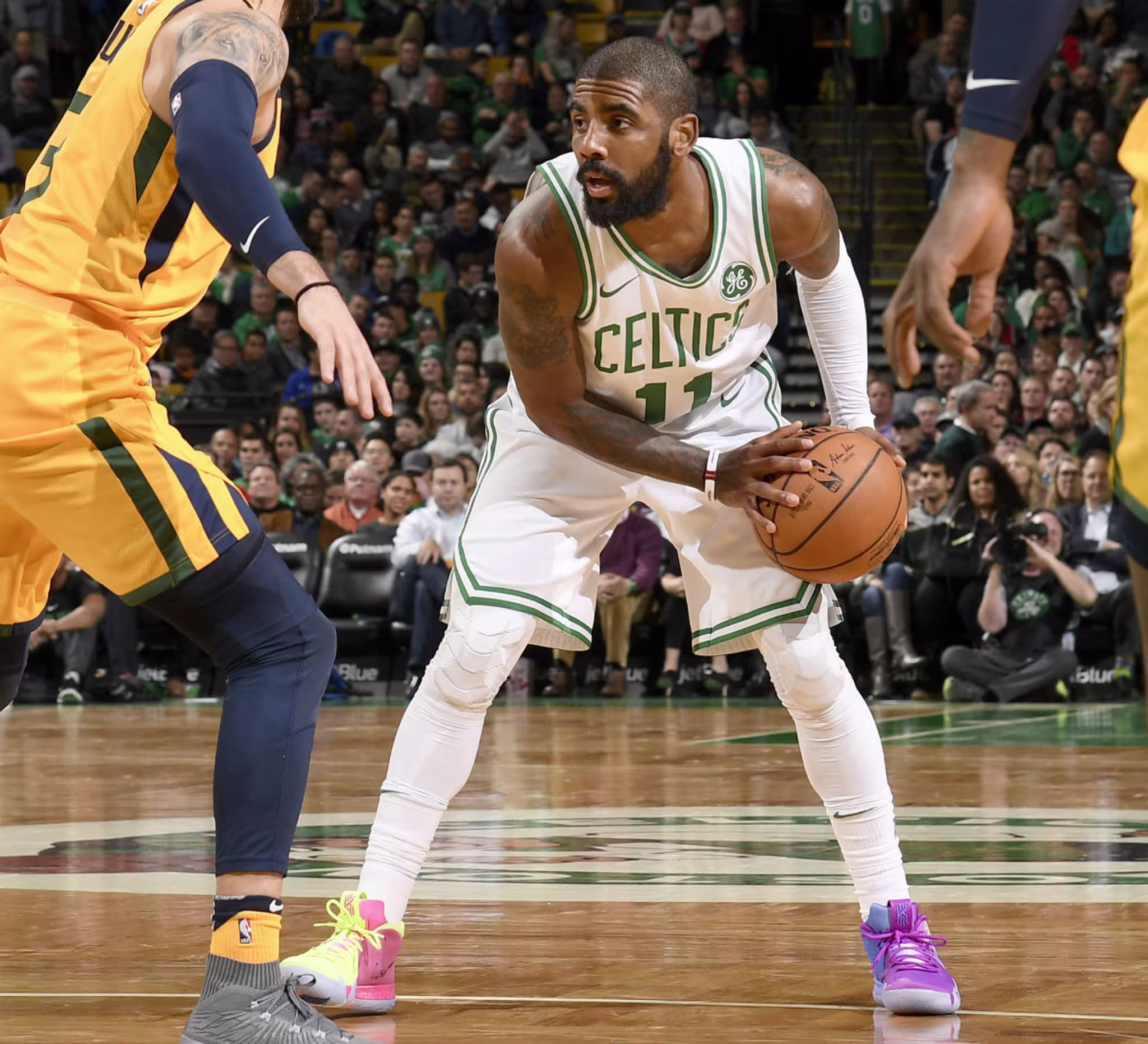 Kyrie Irving Debuts Nike Kyrie 4 Confetti