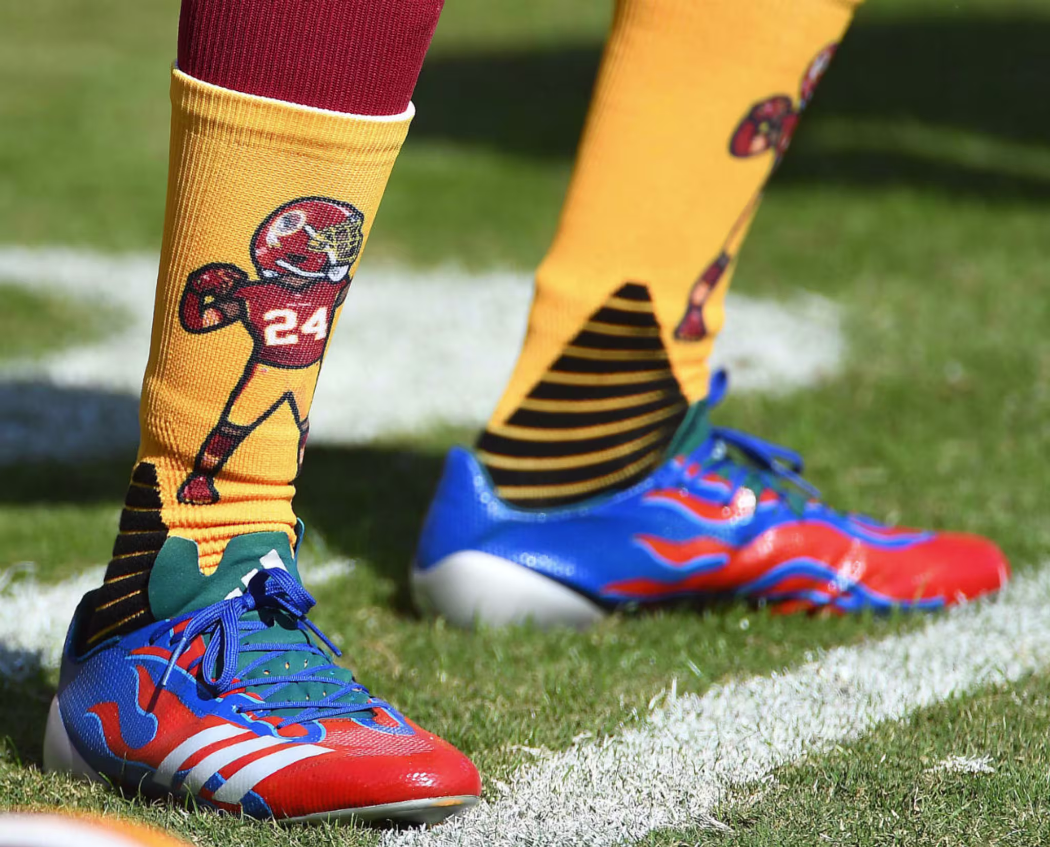 Josh Norman Wears Optimus Prime Cleats Game