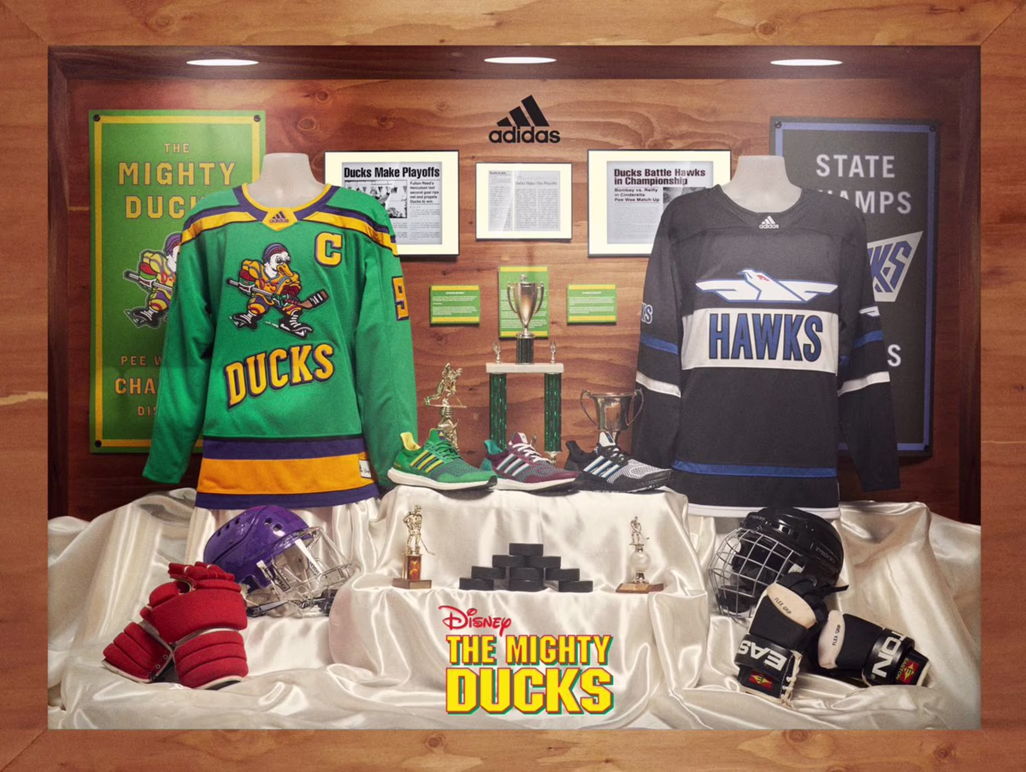 Mighty Ducks movie Adidas jerseys