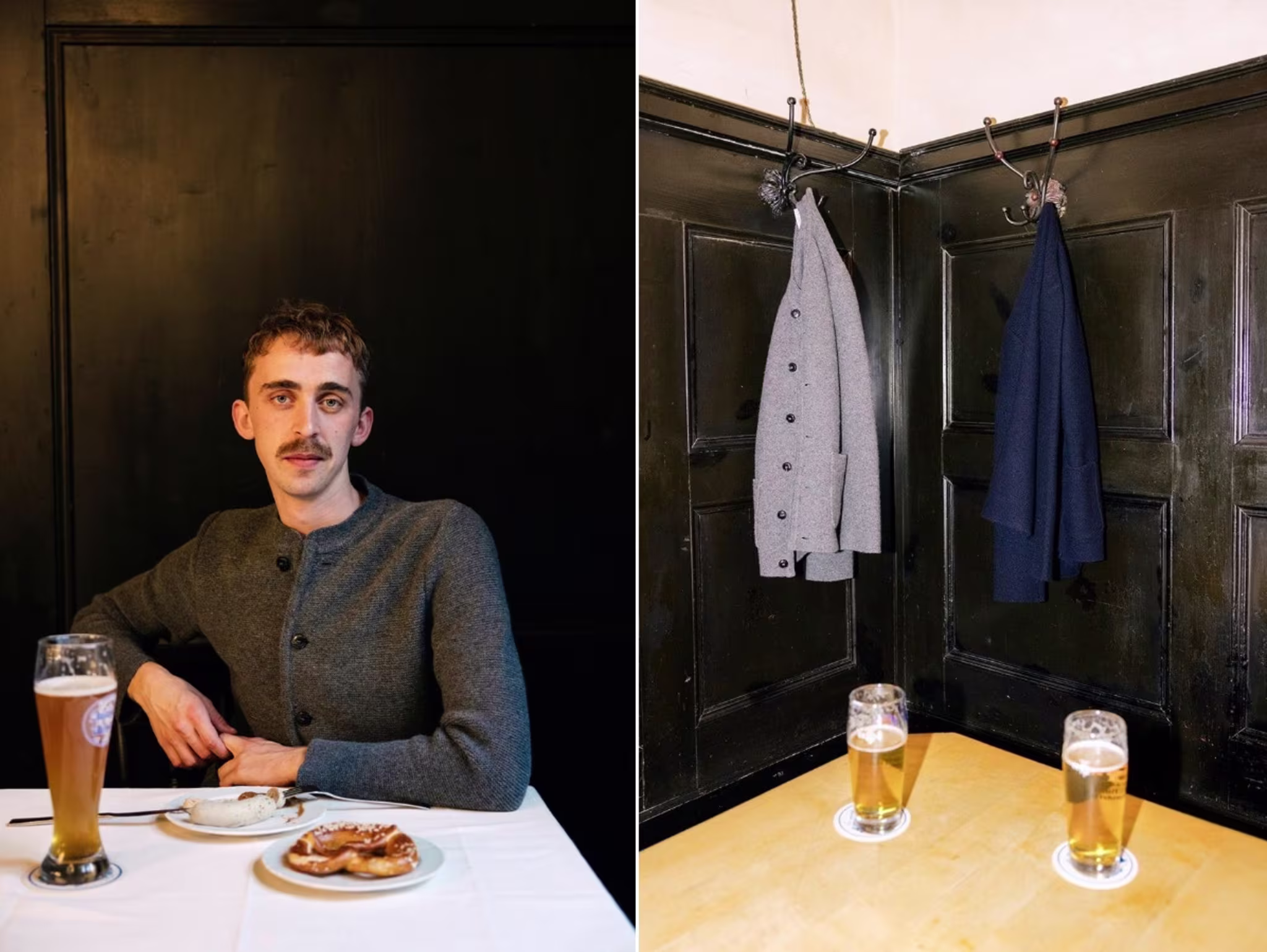 a kind of guise monocle knitwear caspule lead