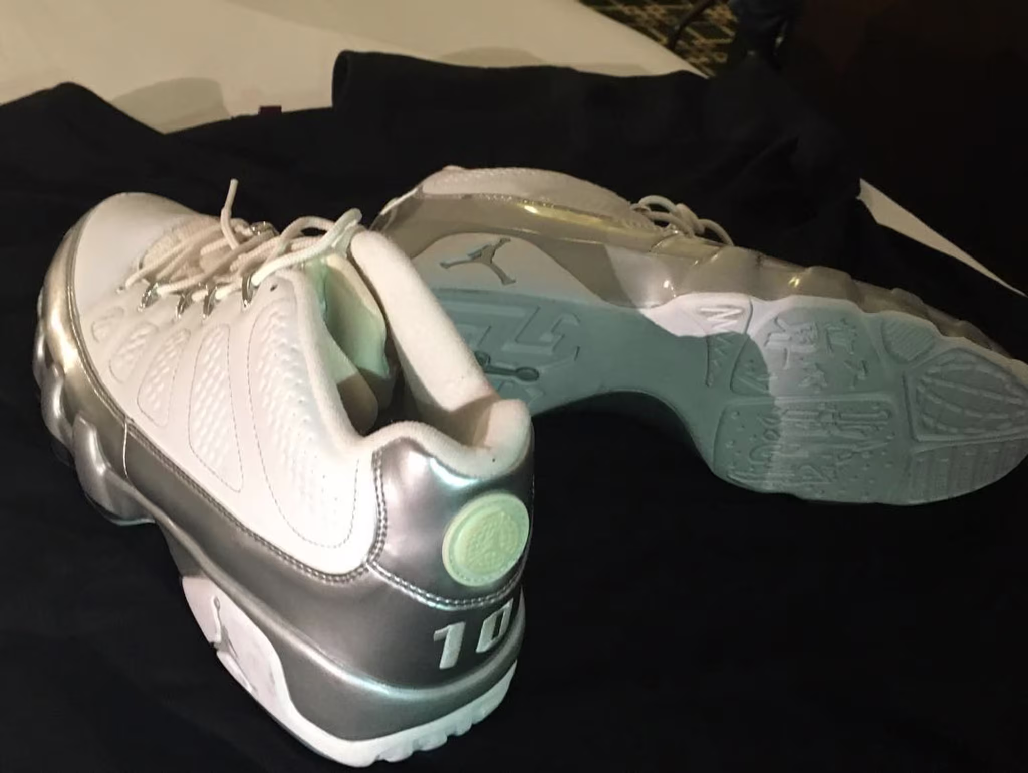 Mike Bibby's Silver Air Jordan 9 Low PE