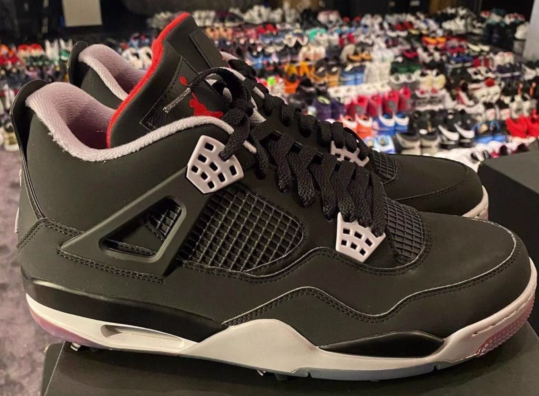 Air Jordan 4 Golf 'Bred' Lateral