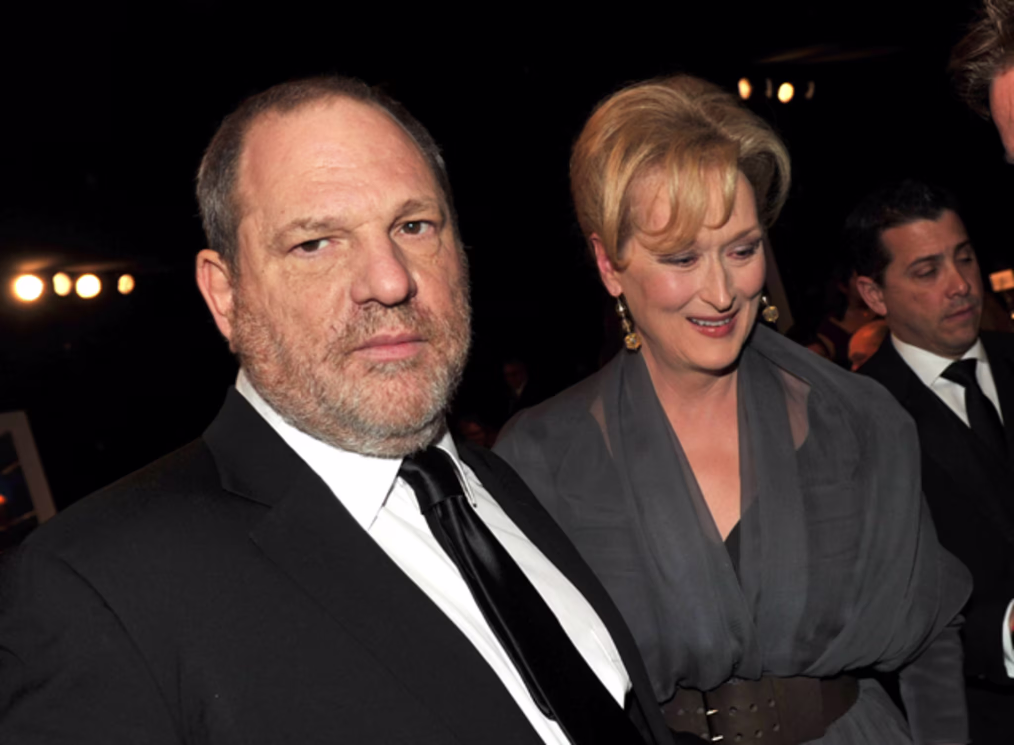 Harvey Weinstein and Meryl Streep attend the 18th Annual Screen Actors Guild Awards