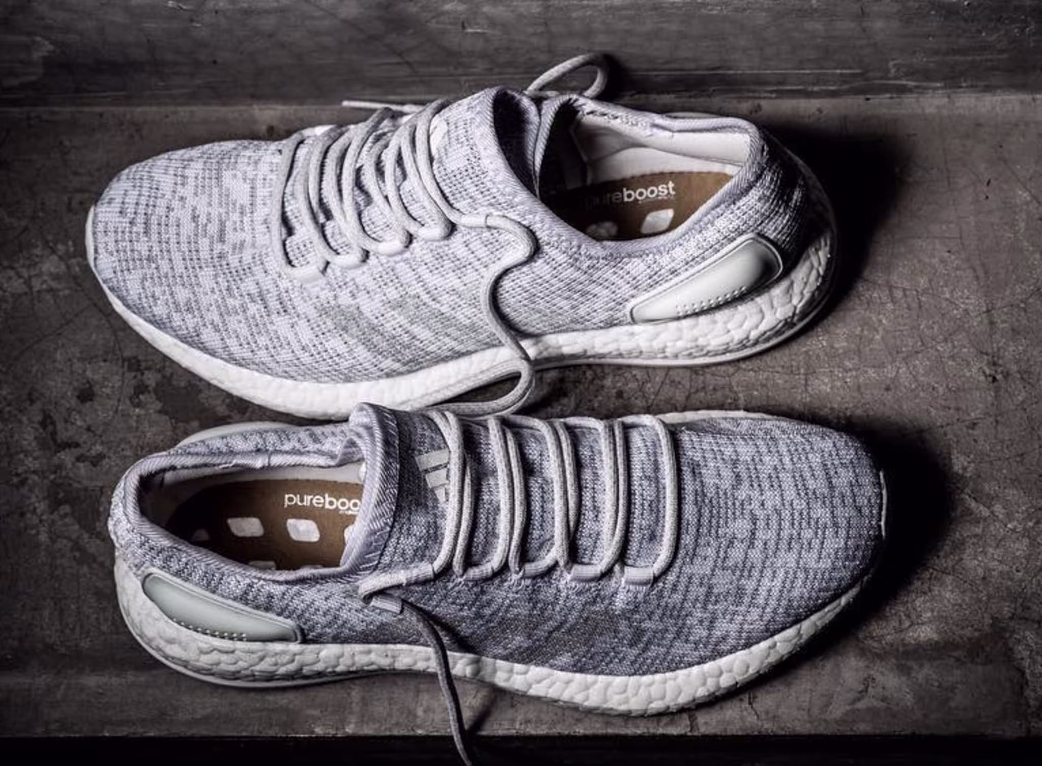 Adidas Primeknit Boost Grey White Top