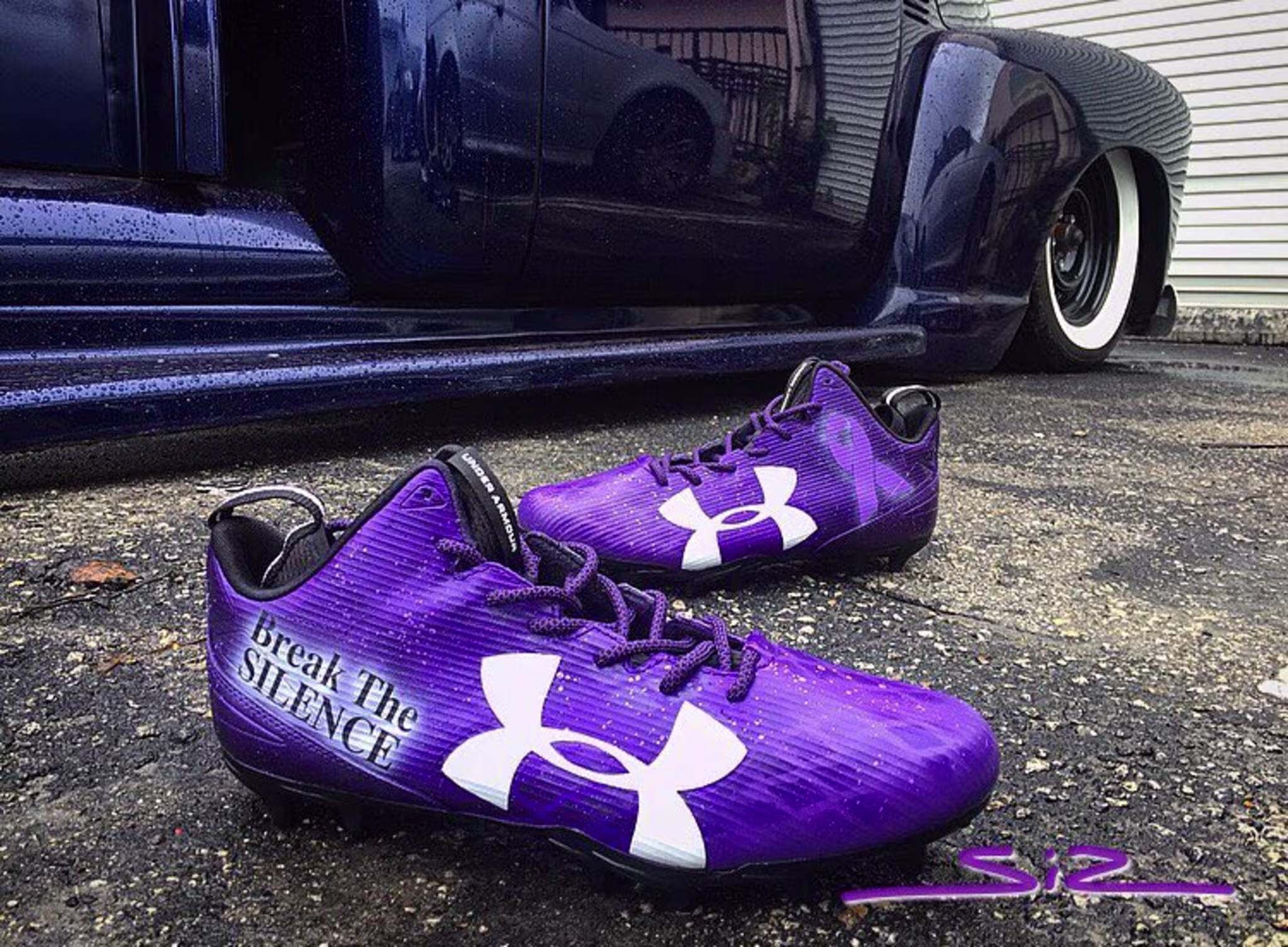 Steve Smith Domestic Violence Cleats by Soles by Sir