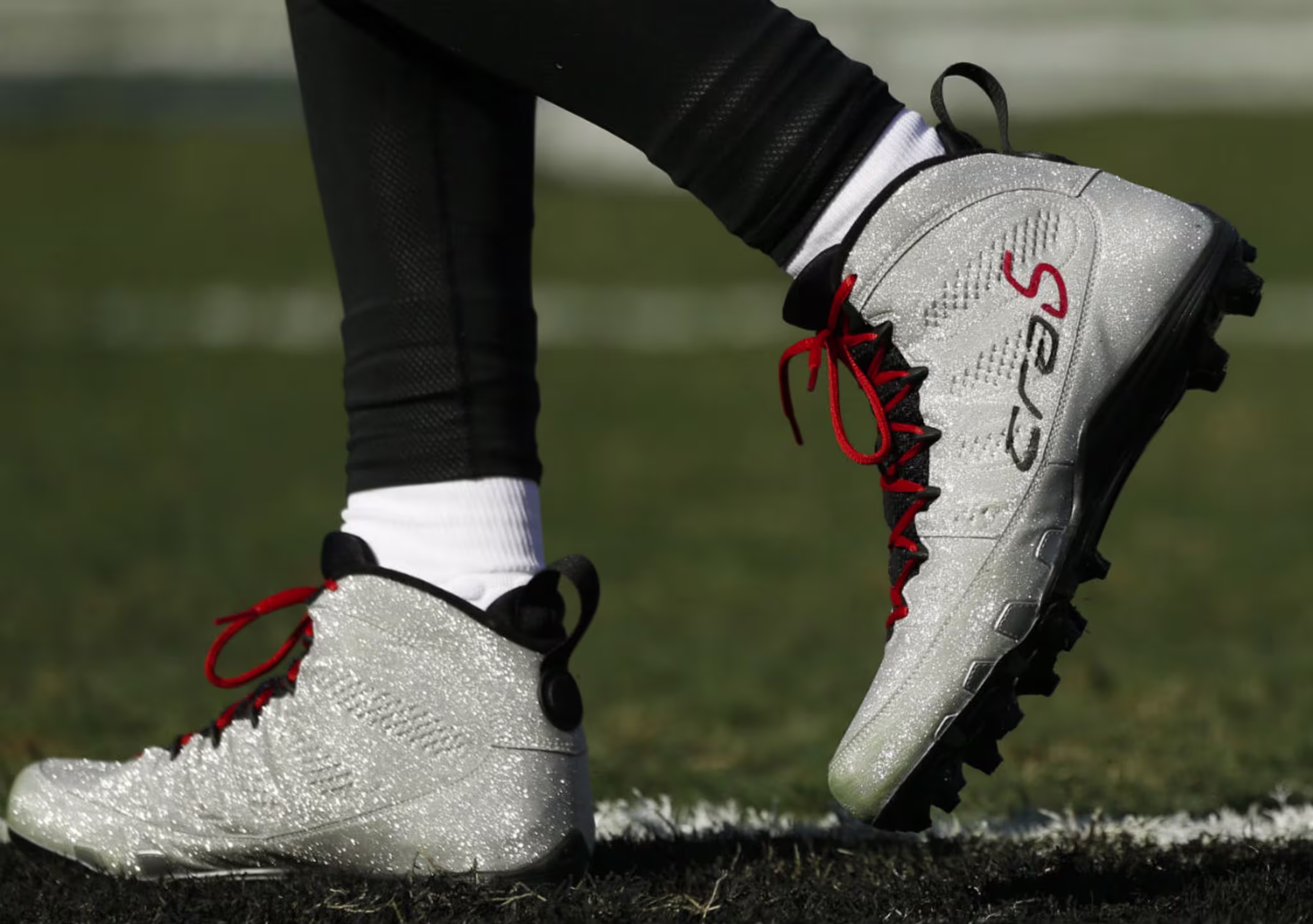 Michael Crabtree Air Jordan 9 Crab5 Custom Cleats