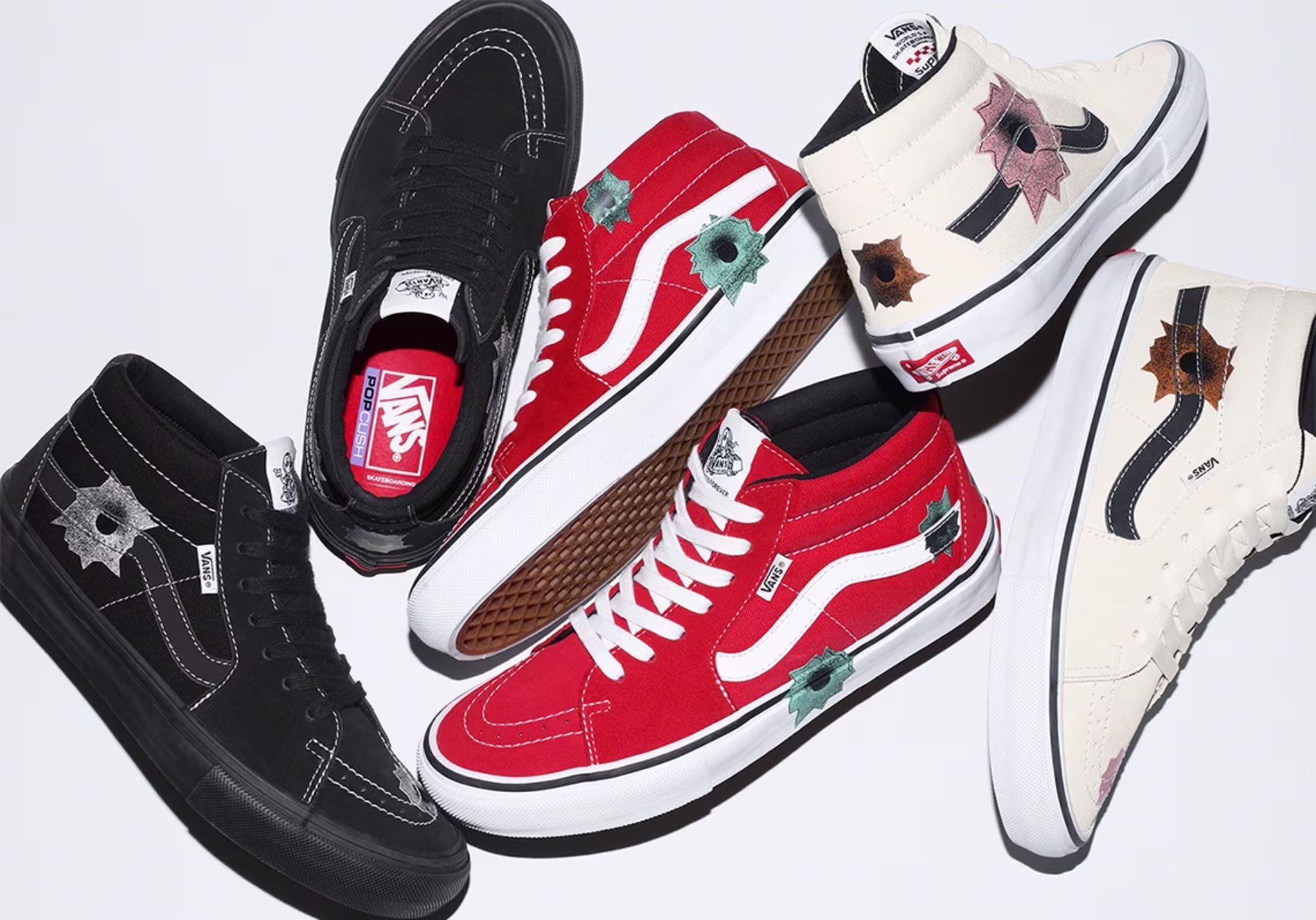 Supreme x Vans Bullet Hole Sneakers