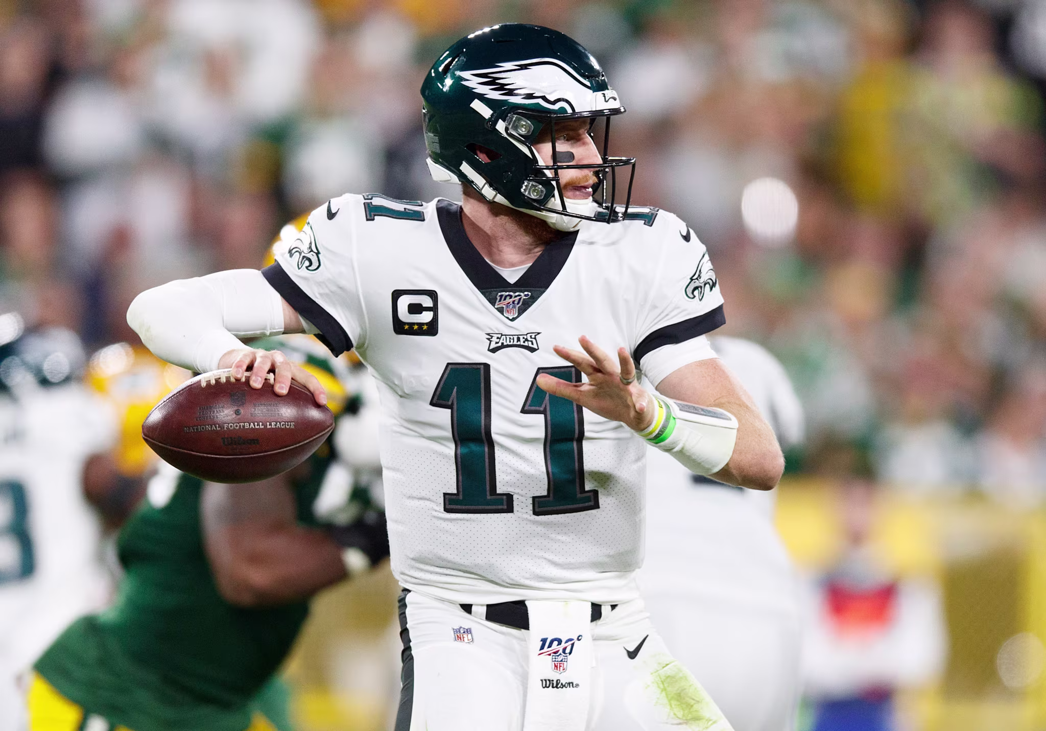 Carson Wentz Eagles Packers 2019