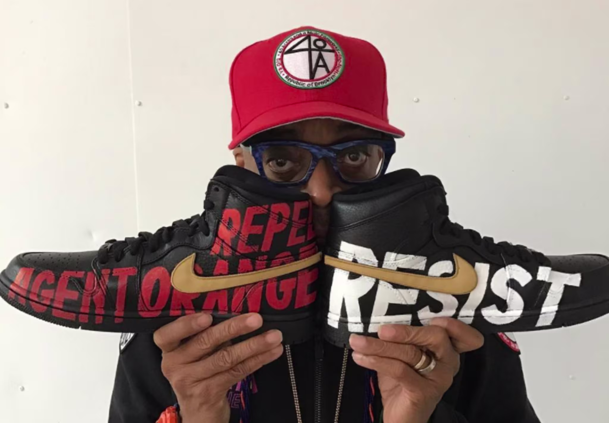 Spike Lee Custom Jordans Protest President Trump