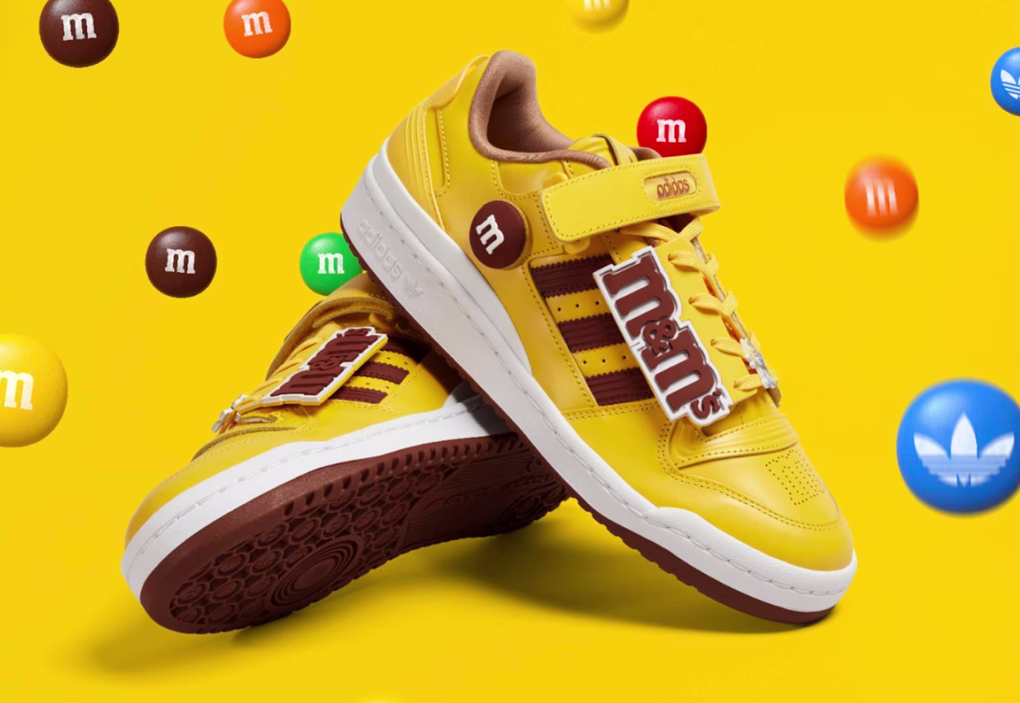 M&M's x Adidas Forum Low Yellow/Brown GY1179