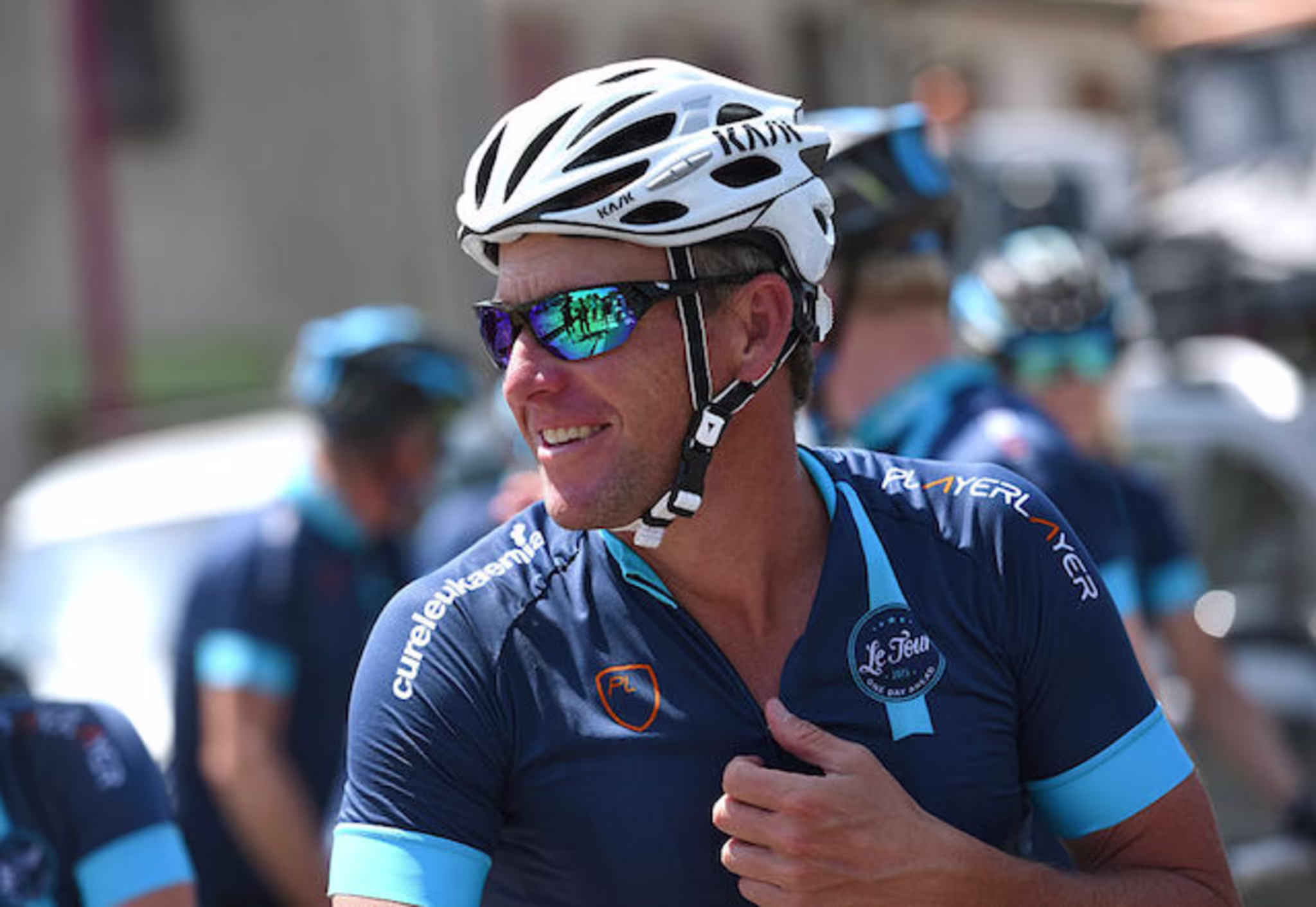 This is a picture of Lance Armstrong.