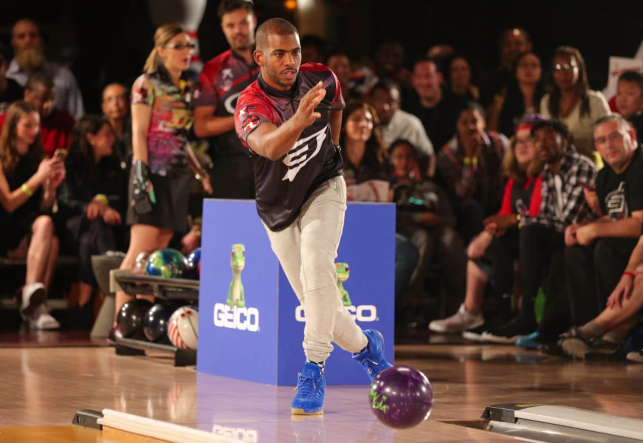 Chris Paul Bowls in Blue Suede Jordan CP3.IX Sample