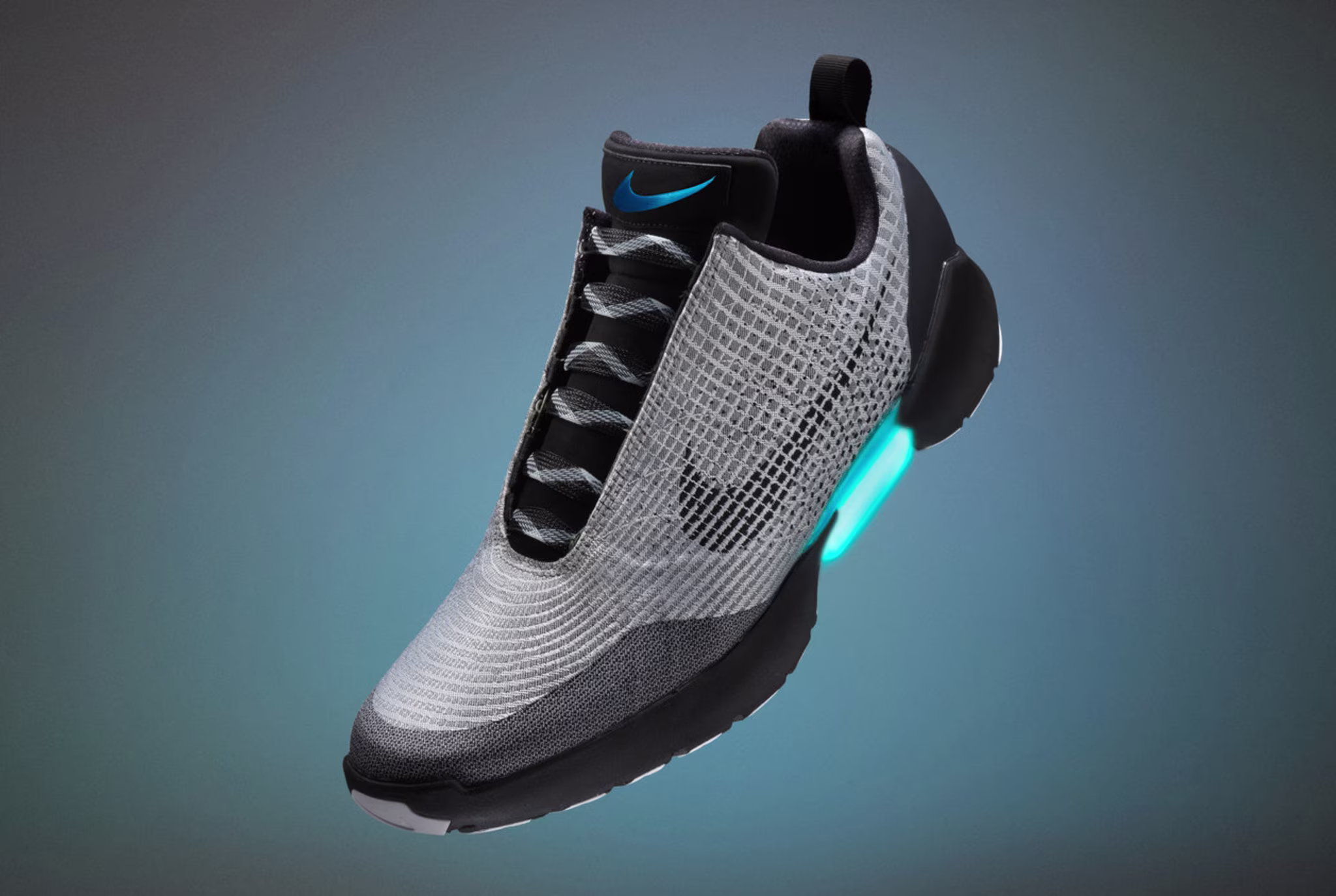 Nike Hyperadapt Silver Black White