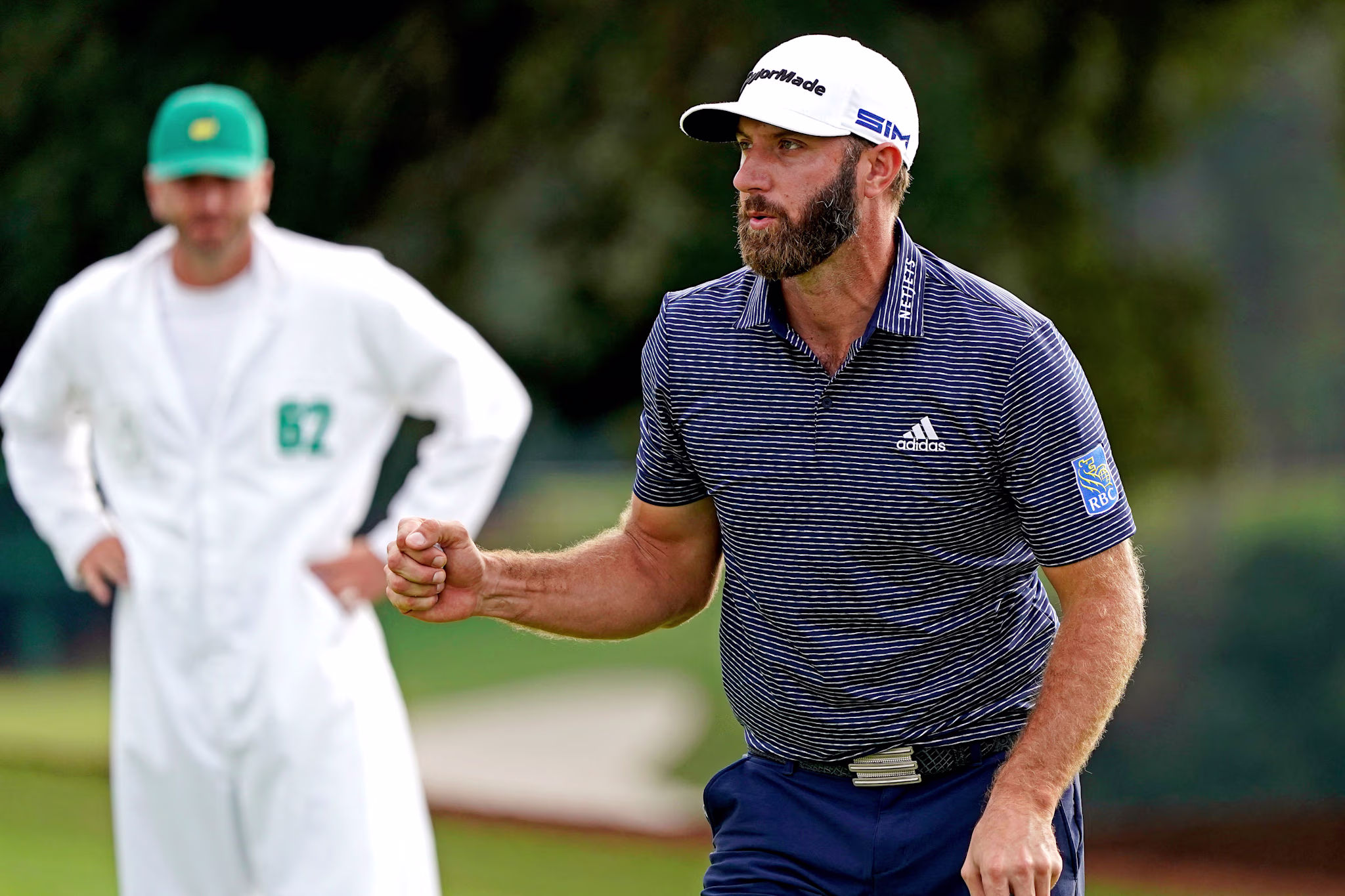 Dustin Johnson Masters 18th Green 2020