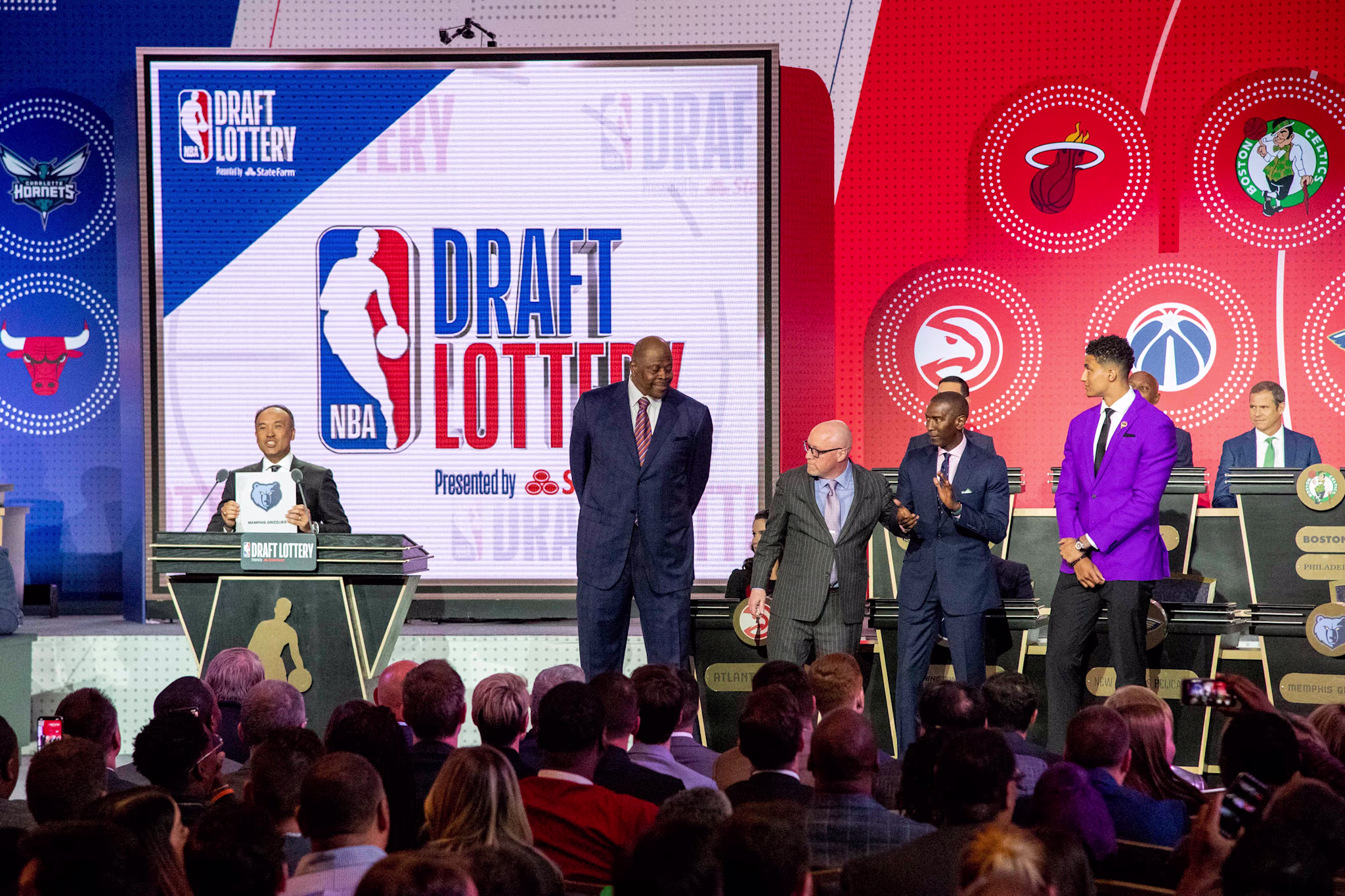 Patrick Ewing NBA Draft Lottery 2019 David Griffin
