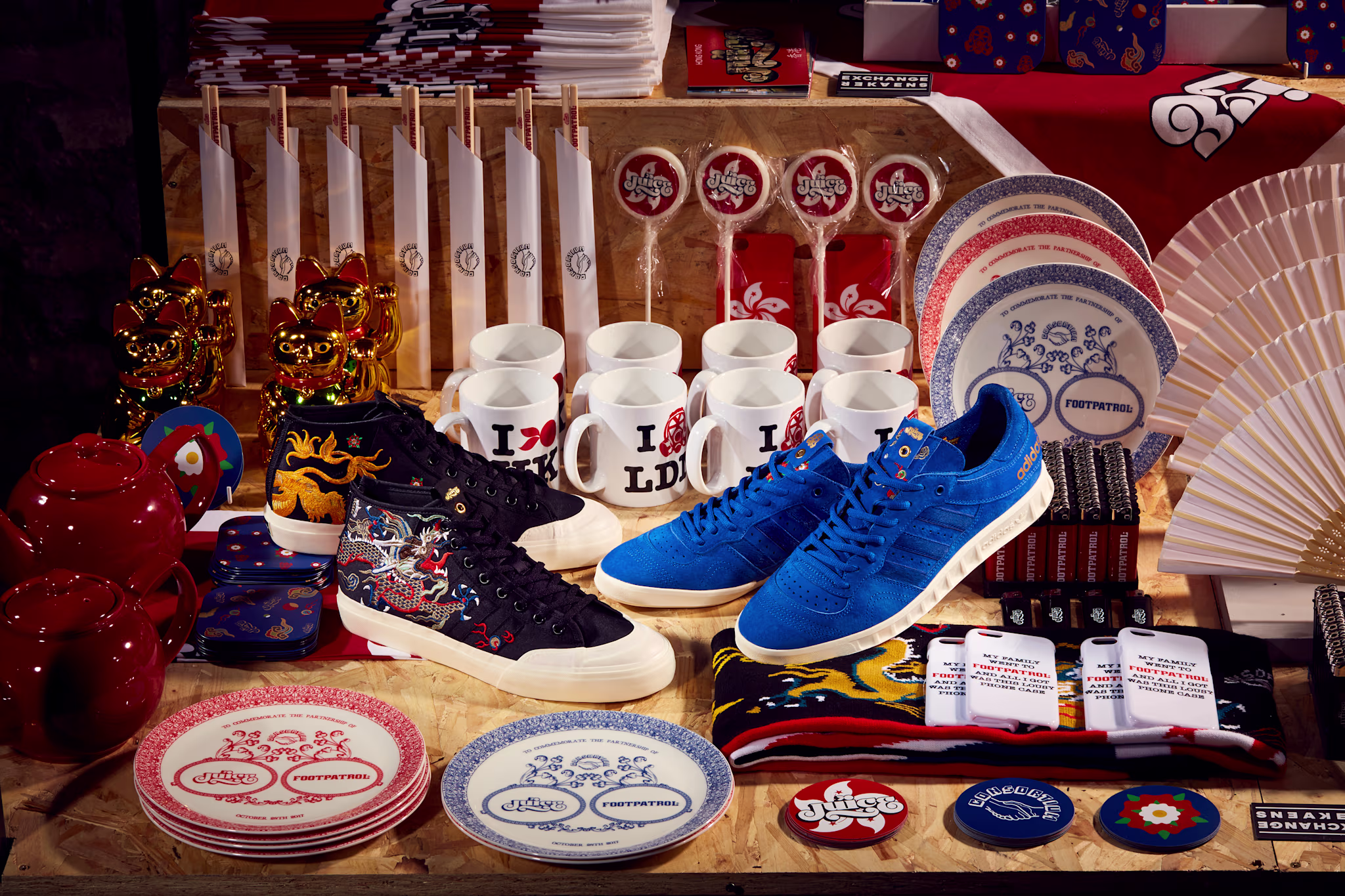 Adidas Consortium Exchange Juice x Foot Patrol Matchcourt Mid & Handball Top