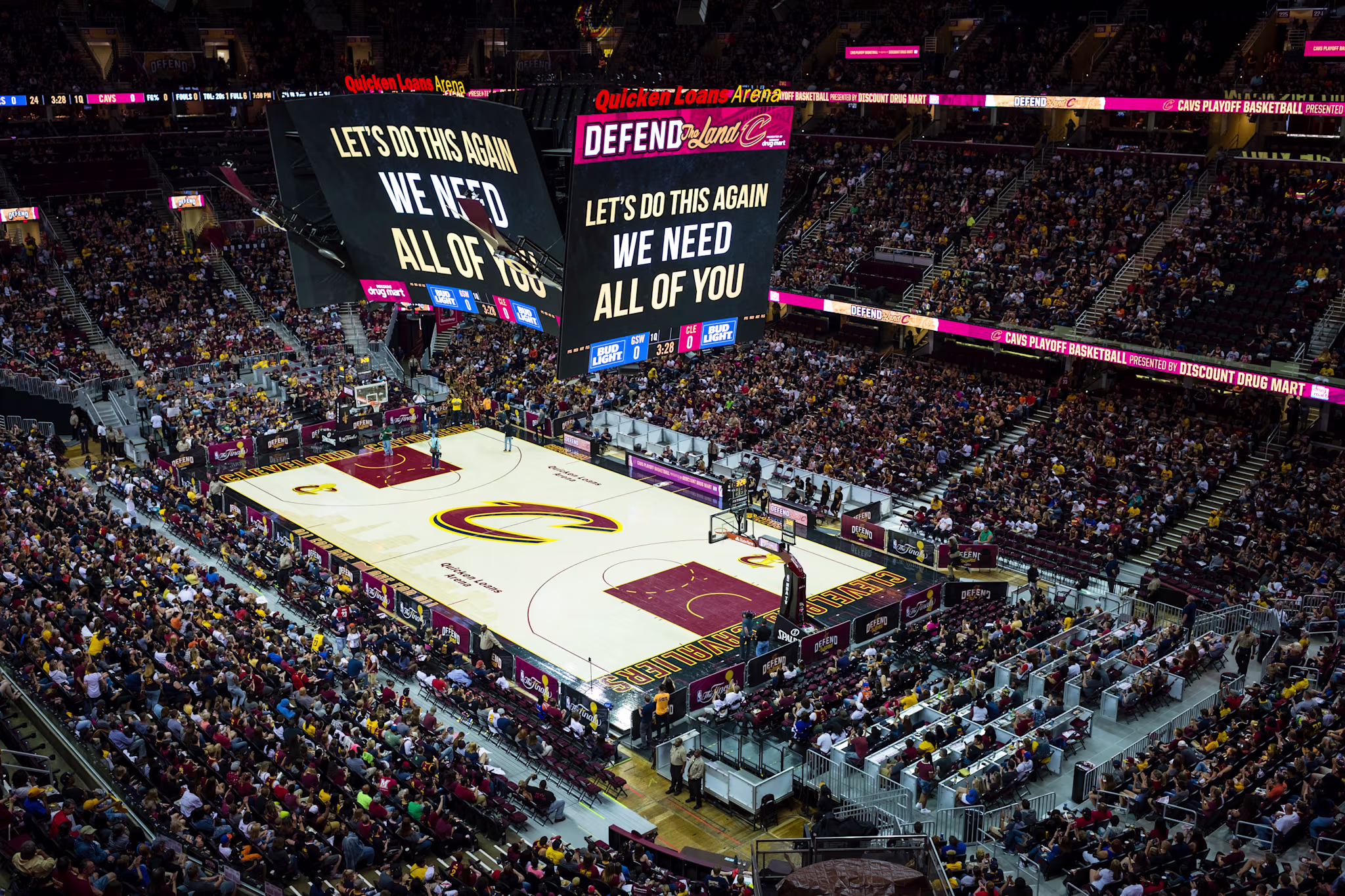 Cavaliers fans during the 2017 NBA Finals.