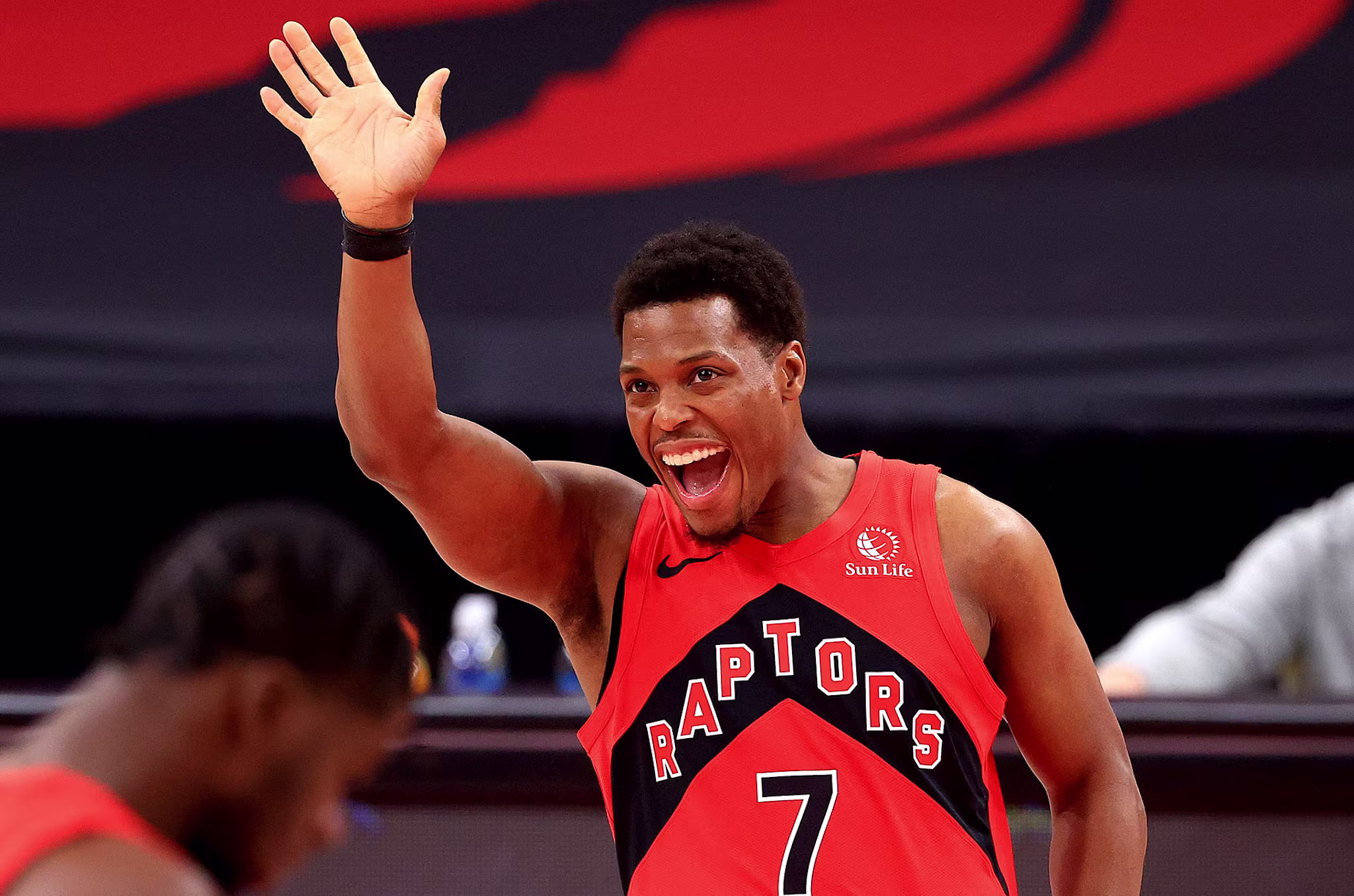 Kyle Lowry waves goodbye