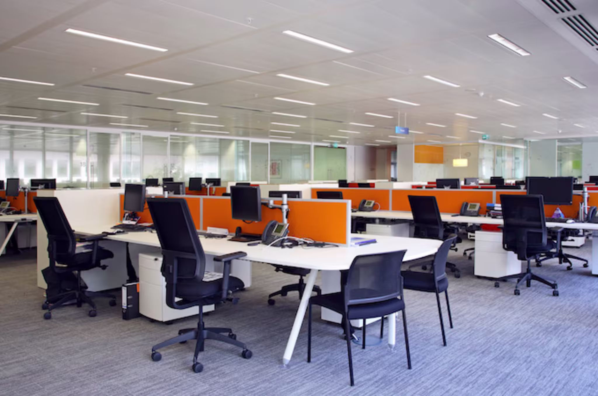 Inside an office