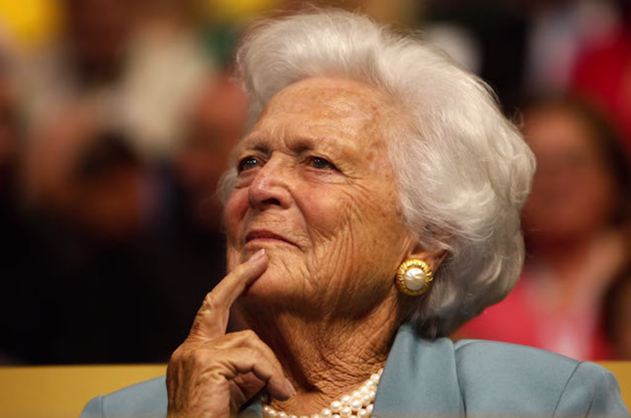 This is a picture of Barbara Bush.