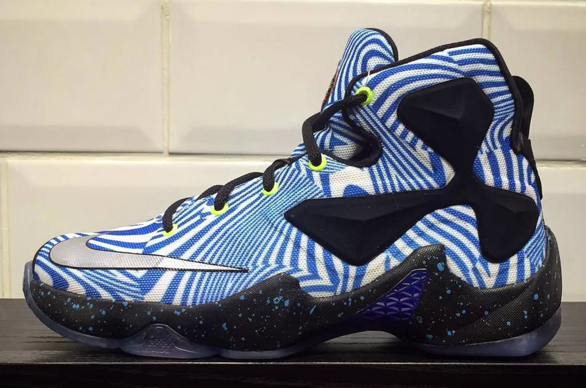 Nike LeBron 13 Blue White Wavy