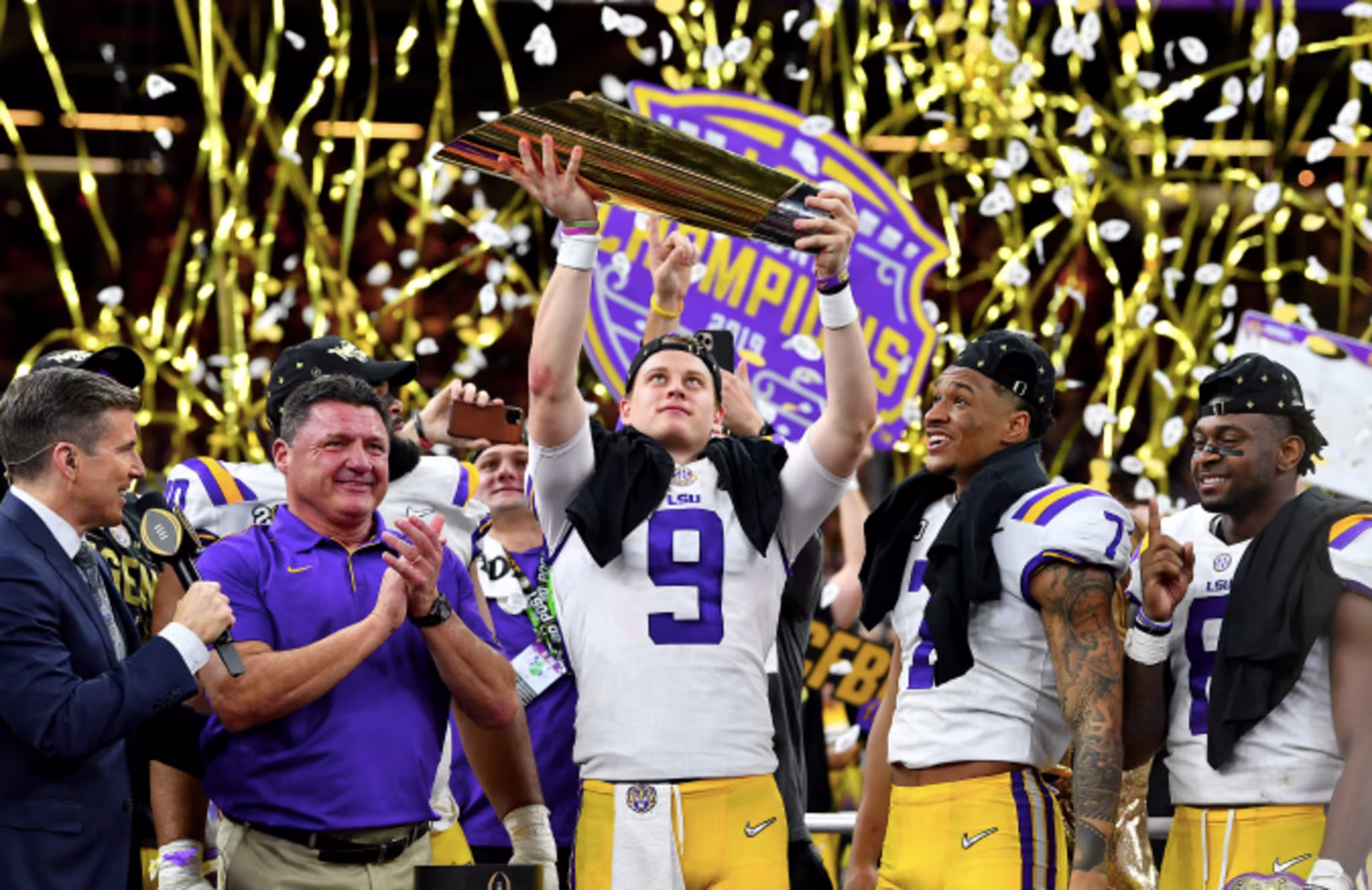 Joe Burrow of the LSU Tigers