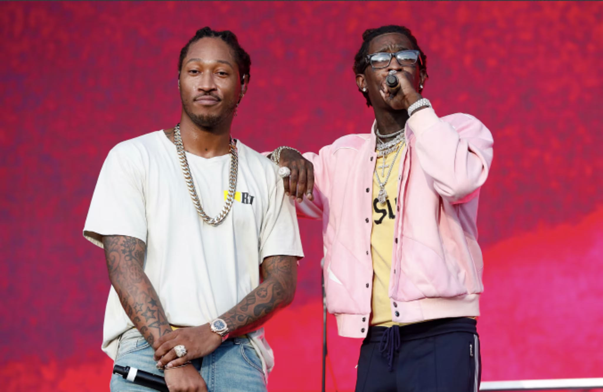 Future and Young Thug perform onstage during Day 2 at The Meadows Music & Arts Festival