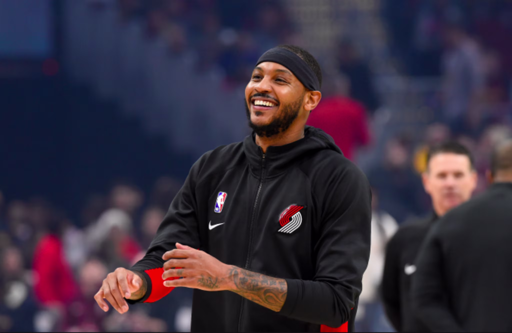 Carmelo Anthony #00 of the Portland Trail Blazers