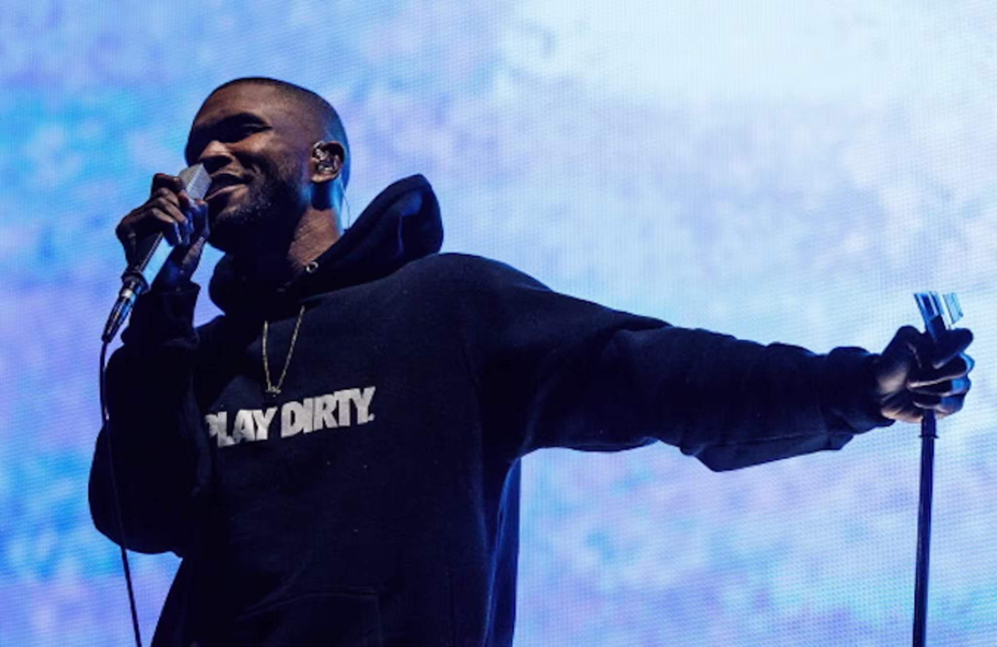 Frank Ocean performs on stage