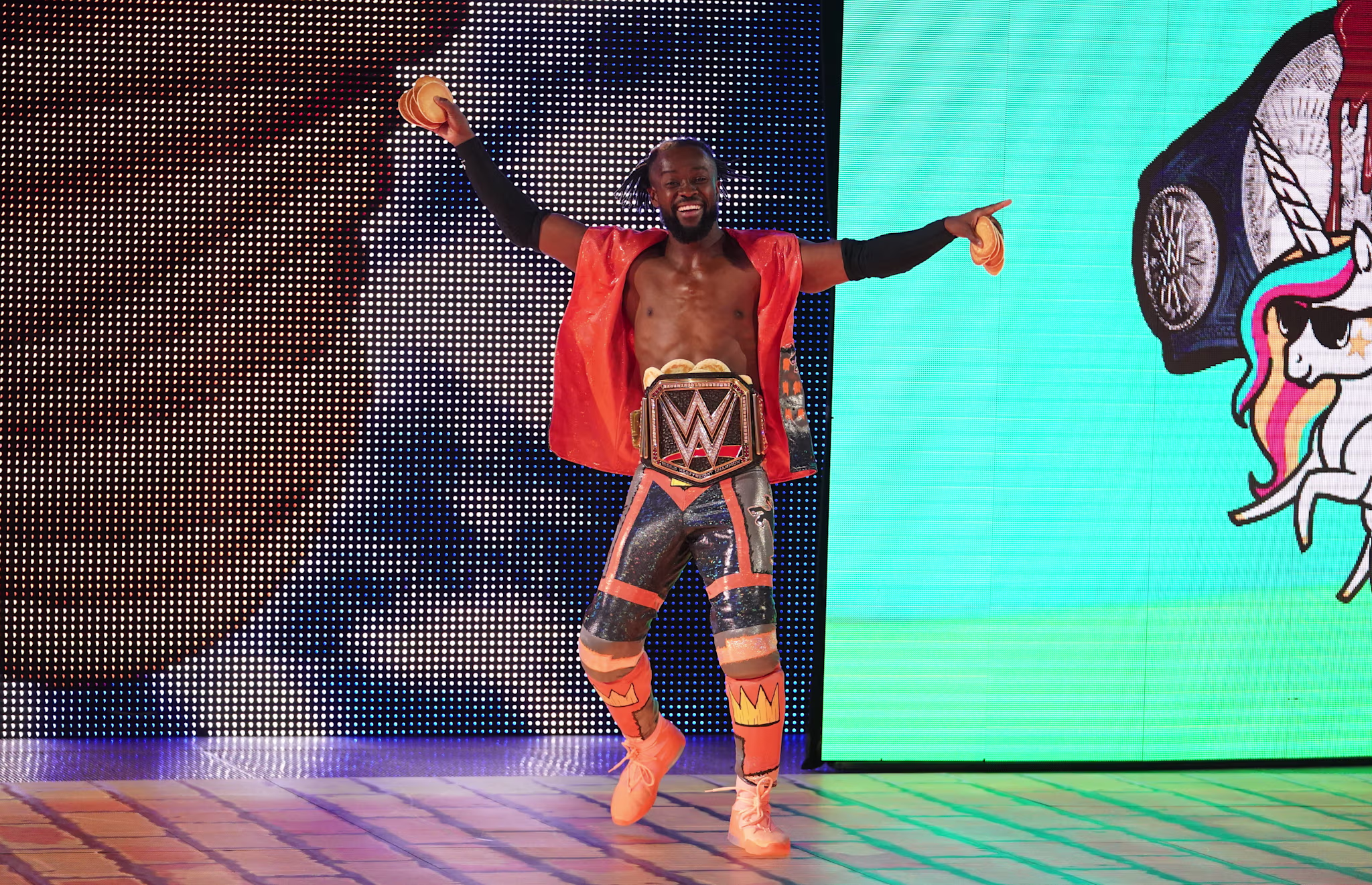 Kofi Kingston in the Nike Air Fear of God 1