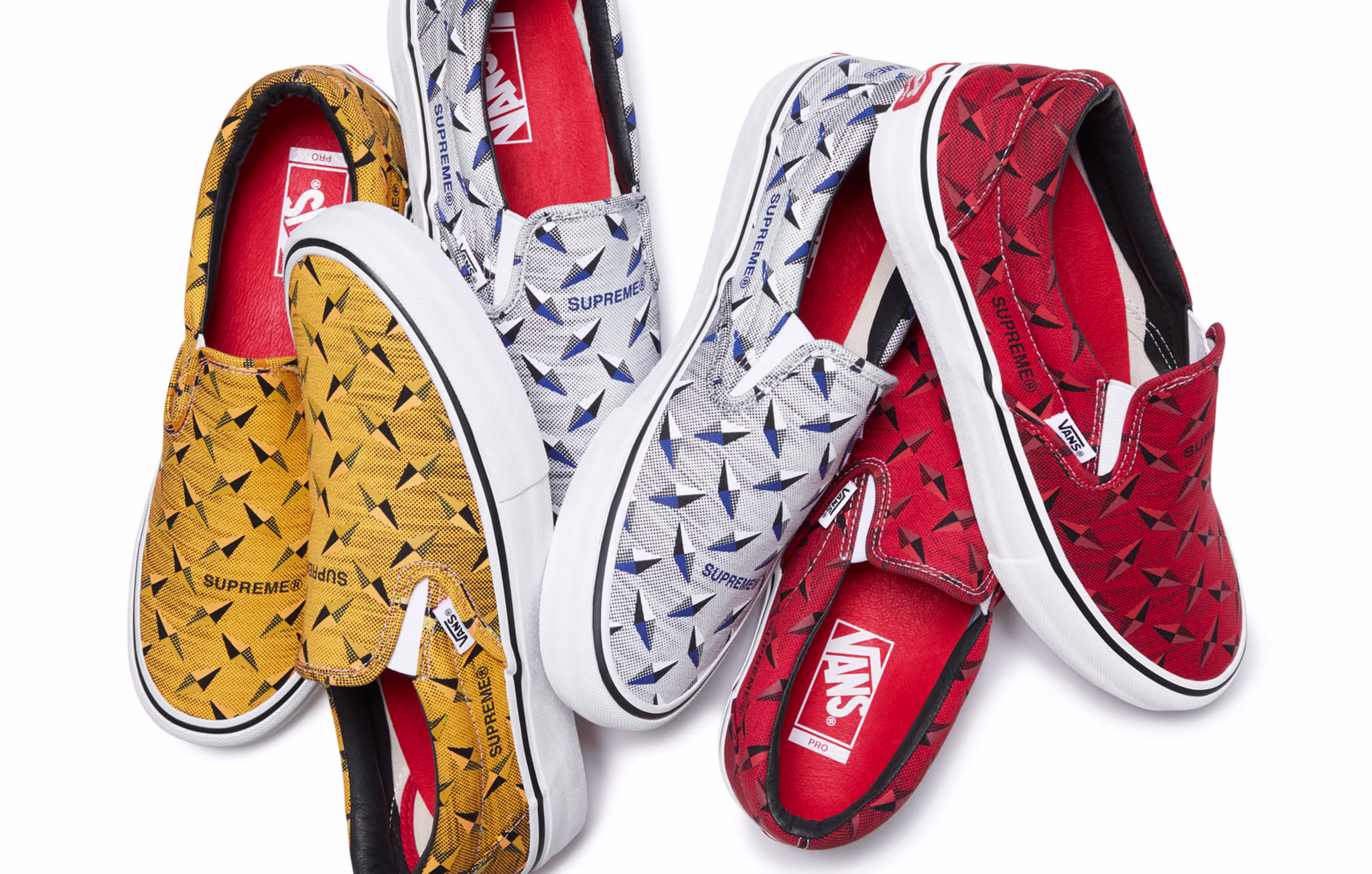Supreme x Vans Slip On 'Diamond Plate' Collection