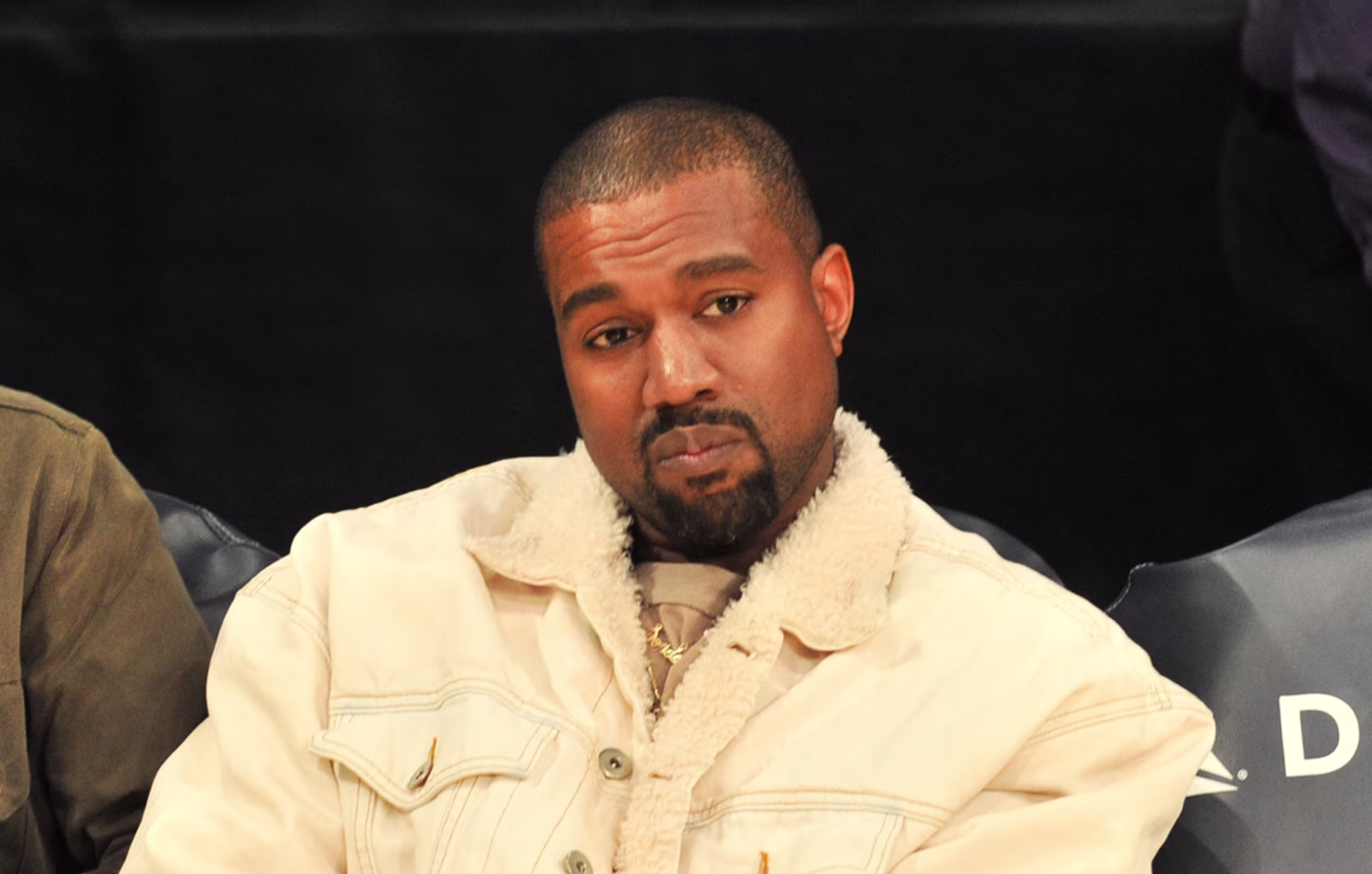 Kanye West at Lakers Game