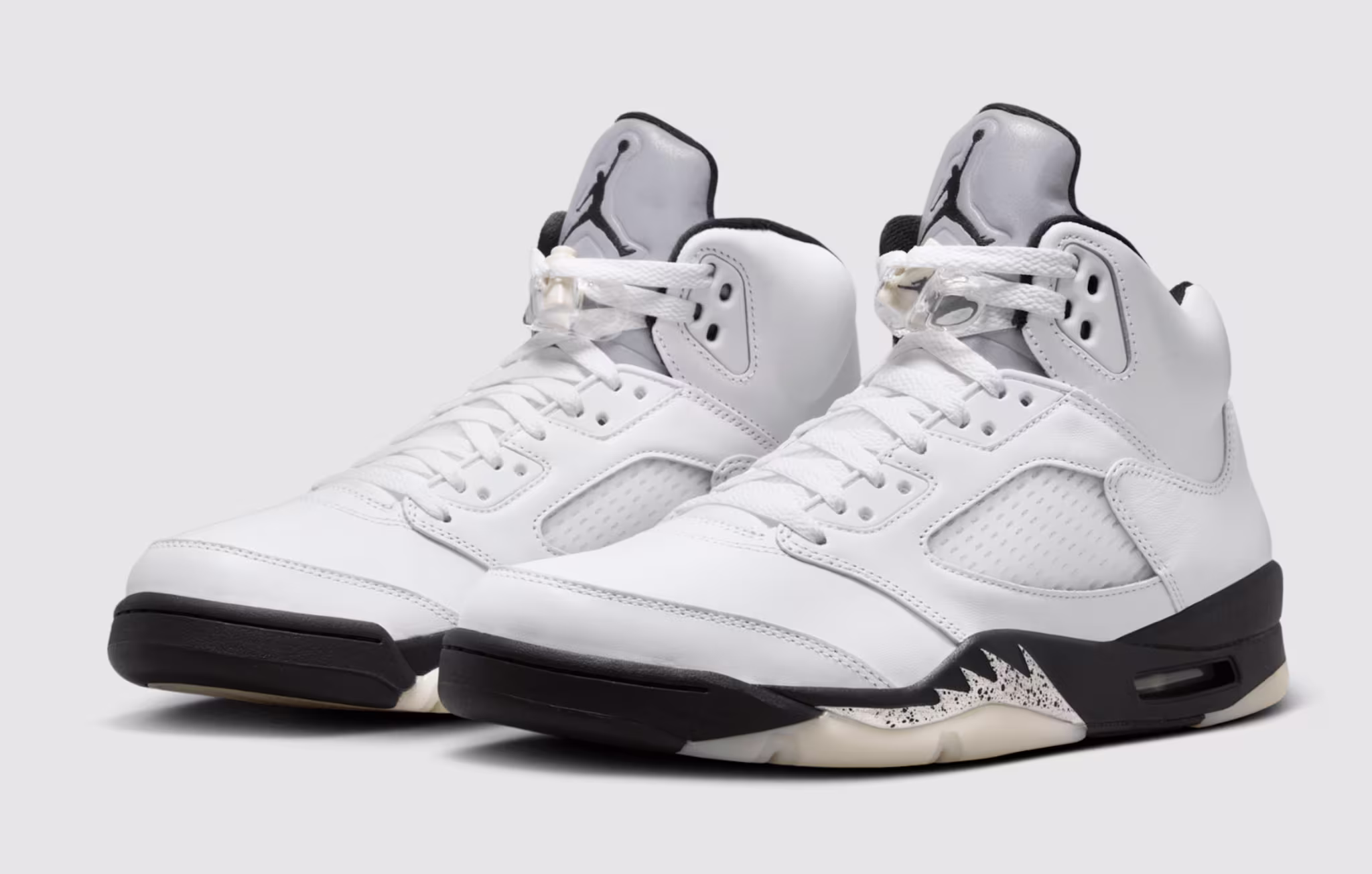 Air Jordan 5 White and Black