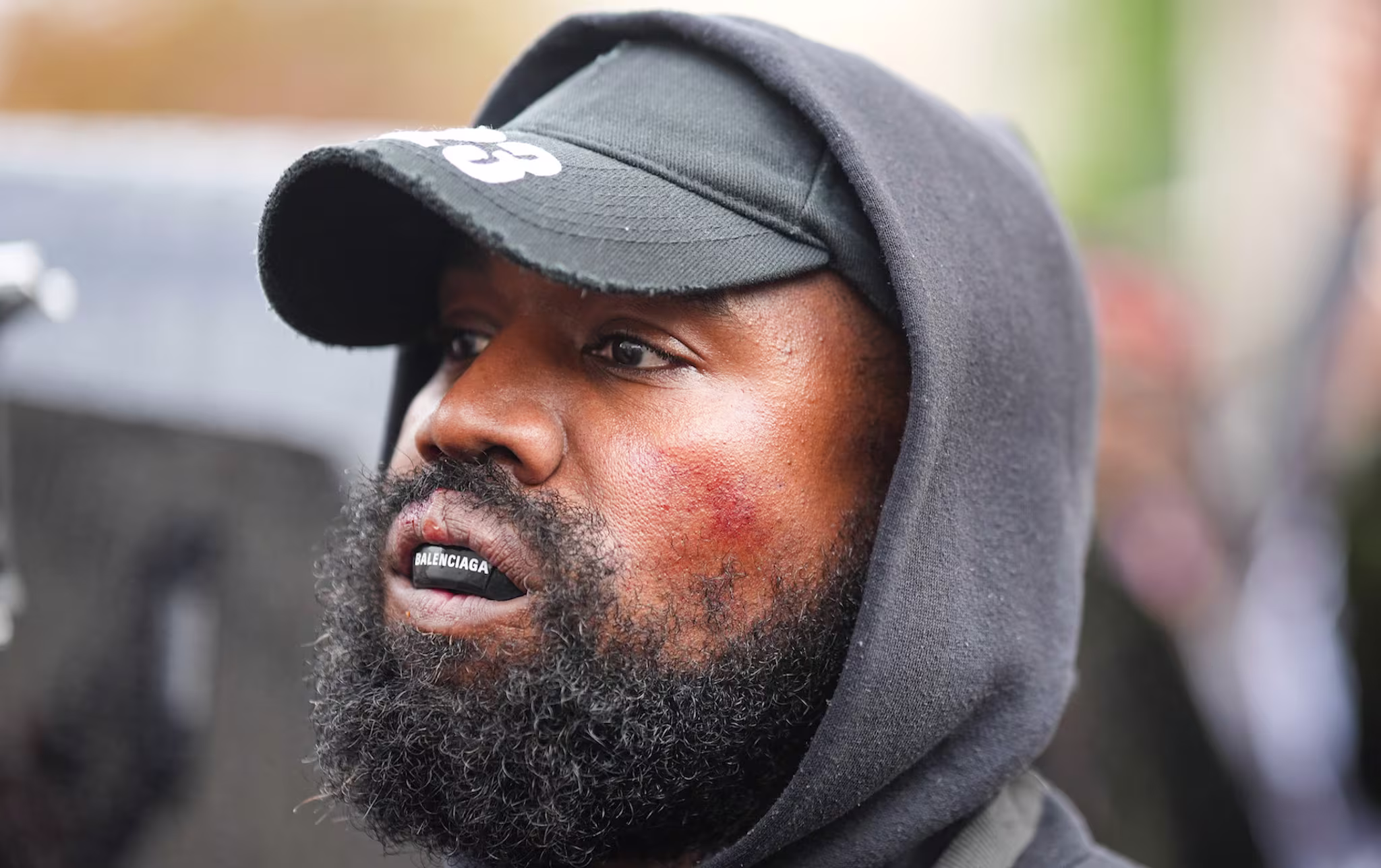 Kanye West attends Paris Fashion Week
