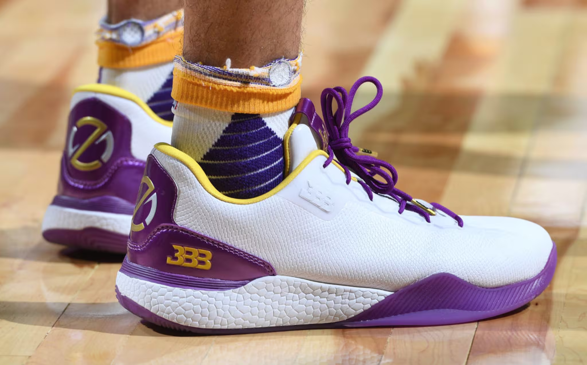Lonzo Ball Big Baller Brand ZO2 SHO'TIME Lakers Summer League Debut On Foot