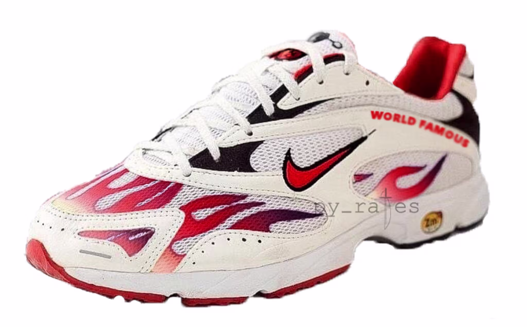 Supreme x Nike Zoom Streak Spectrum Plus White/Black Habanero Red AQ1279 001