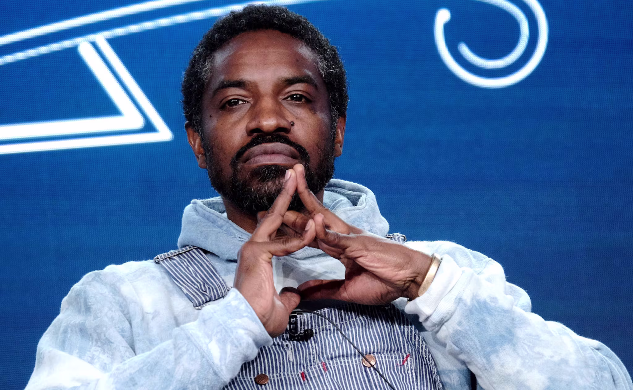 André Benjamin of 'Dispatches from Elsewhere' speaks onstage during the AMC Networks portion of the Winter 2020 TCA Press Tour