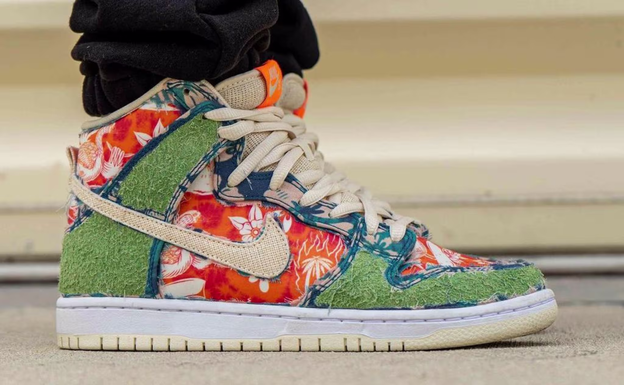 Nike SB Dunk High 'Maui Wowie' Sail/Blue/Green Aqua CZ2232-300 (Lateral)