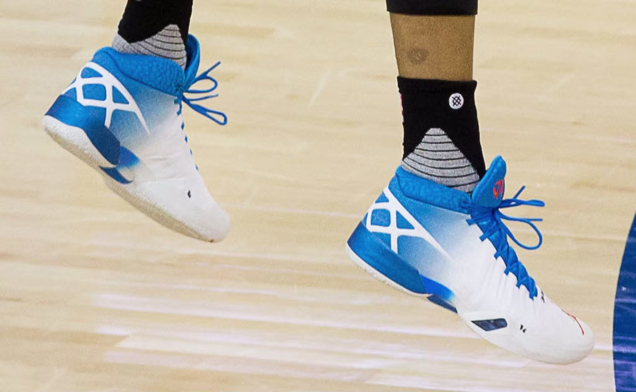 Russell Westbrook Wears Air Jordan XXX OKC White/Blue PE (5)