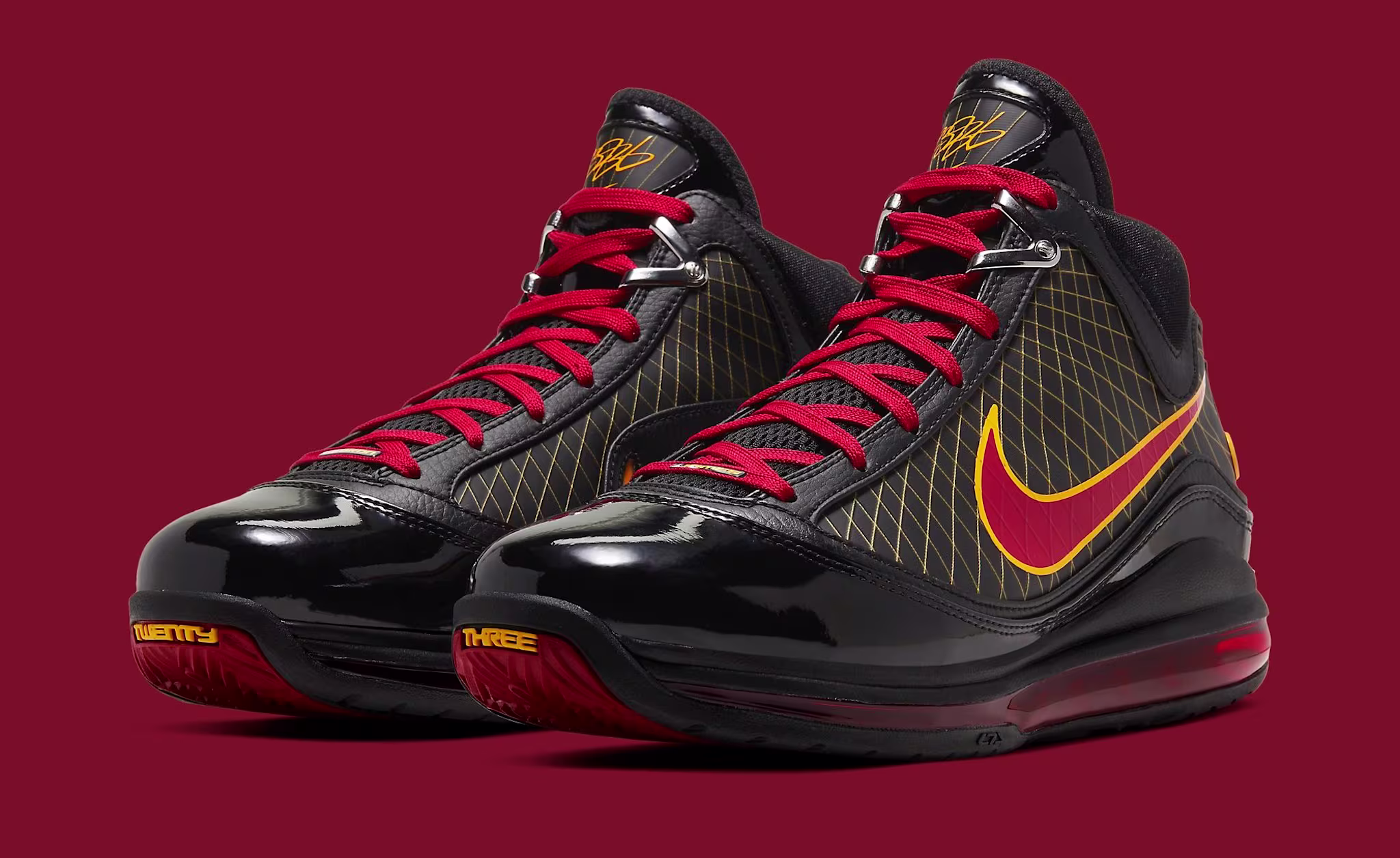 nike lebron 7 retro fairfax pe cu5646 001 pair