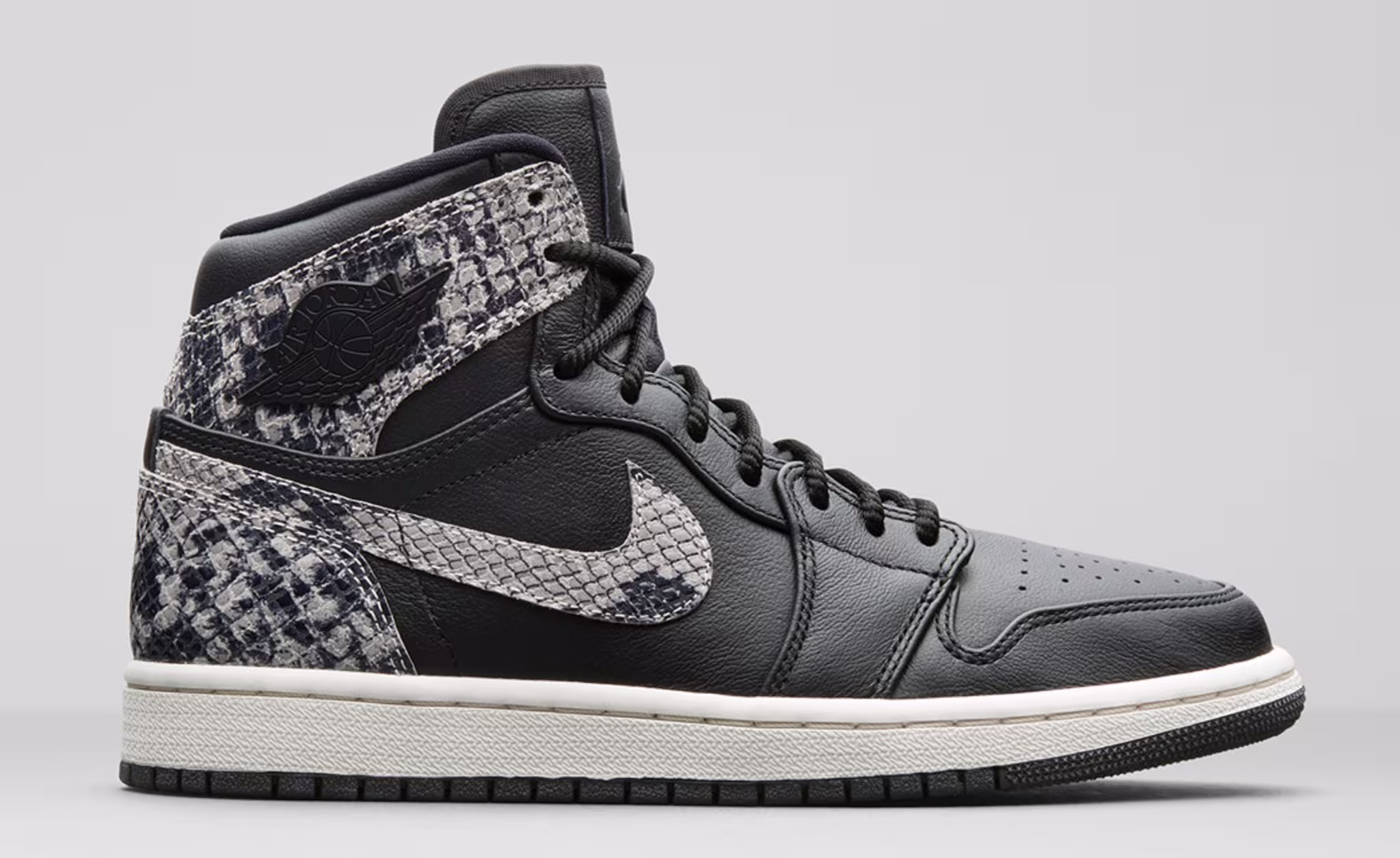 Air Jordan 1 Snakeskin 'Black/Grey'