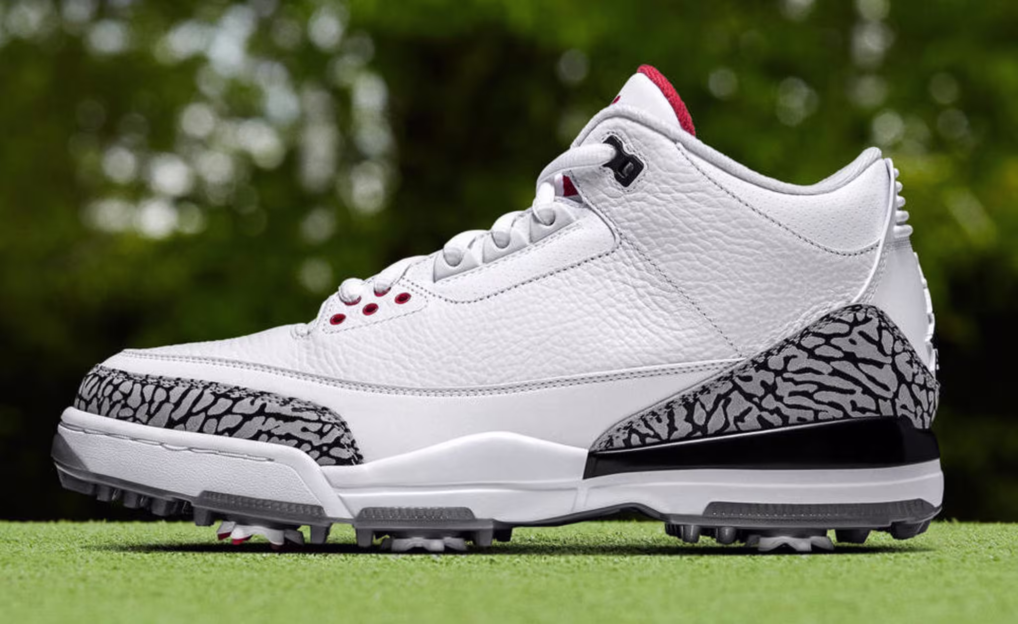 Air Jordan 3 Golf 'White Cement' (Lateral)