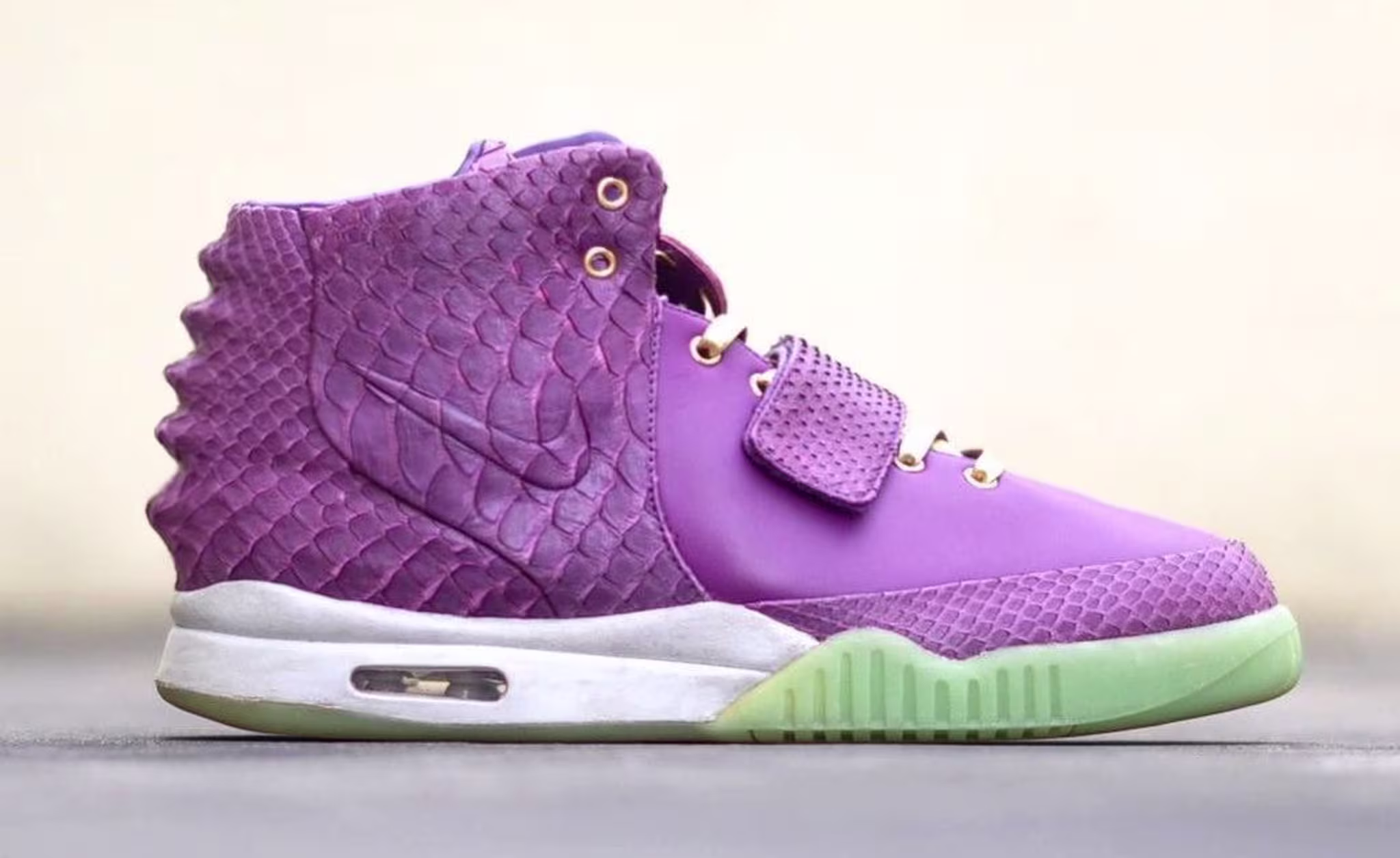 Nike Air Yeezy 2 Purple Lakers Custom by The Remade Side