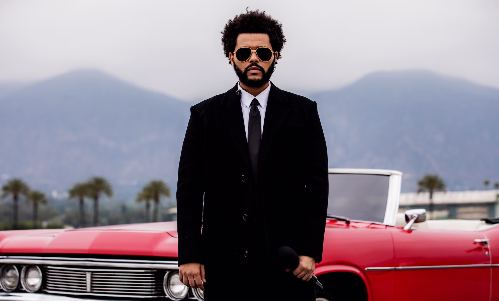 The Weeknd performing at 2021 Billboard Music Awards