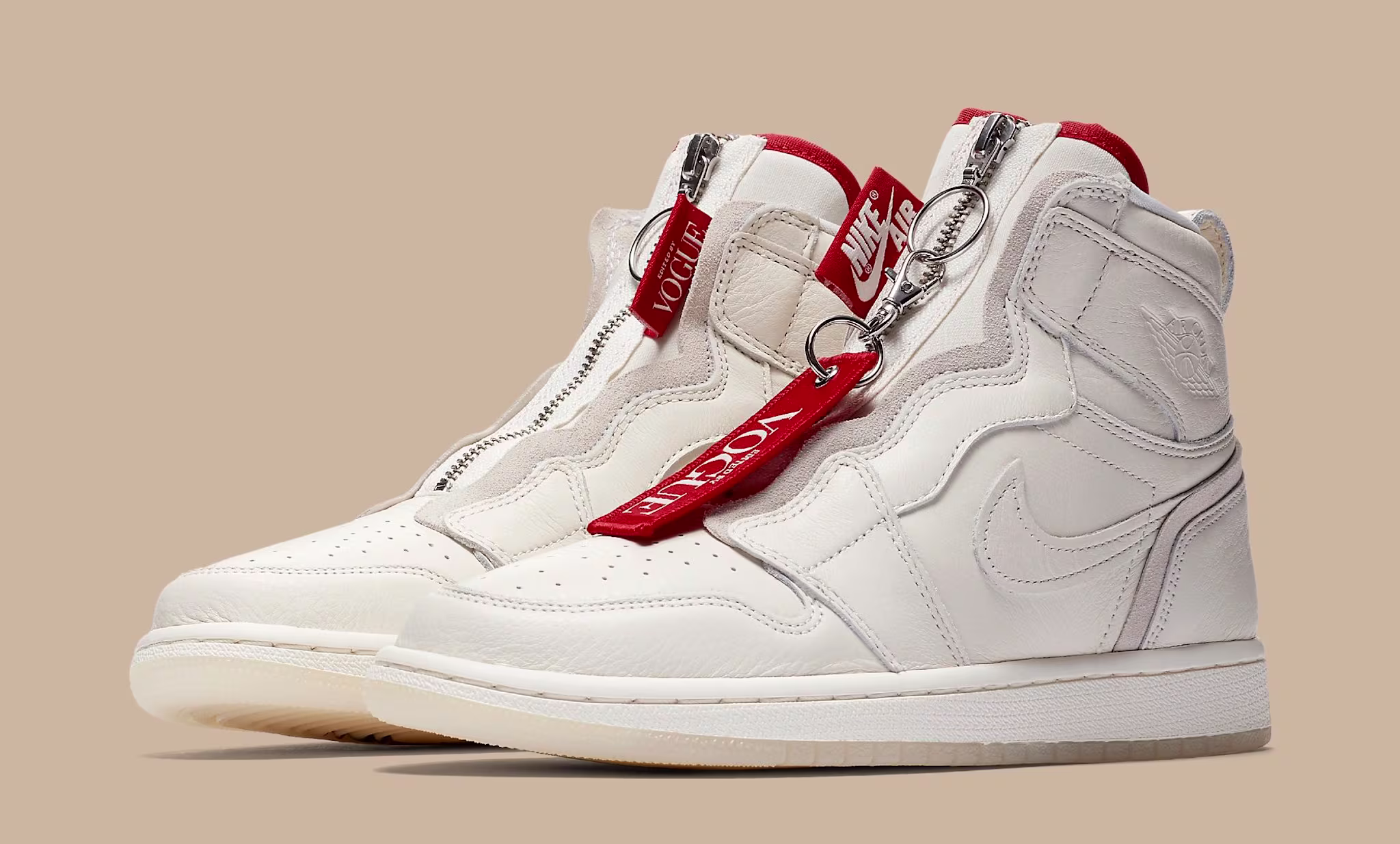 Vogue x Air Jordan 1 Zip AWOK Sail Pair