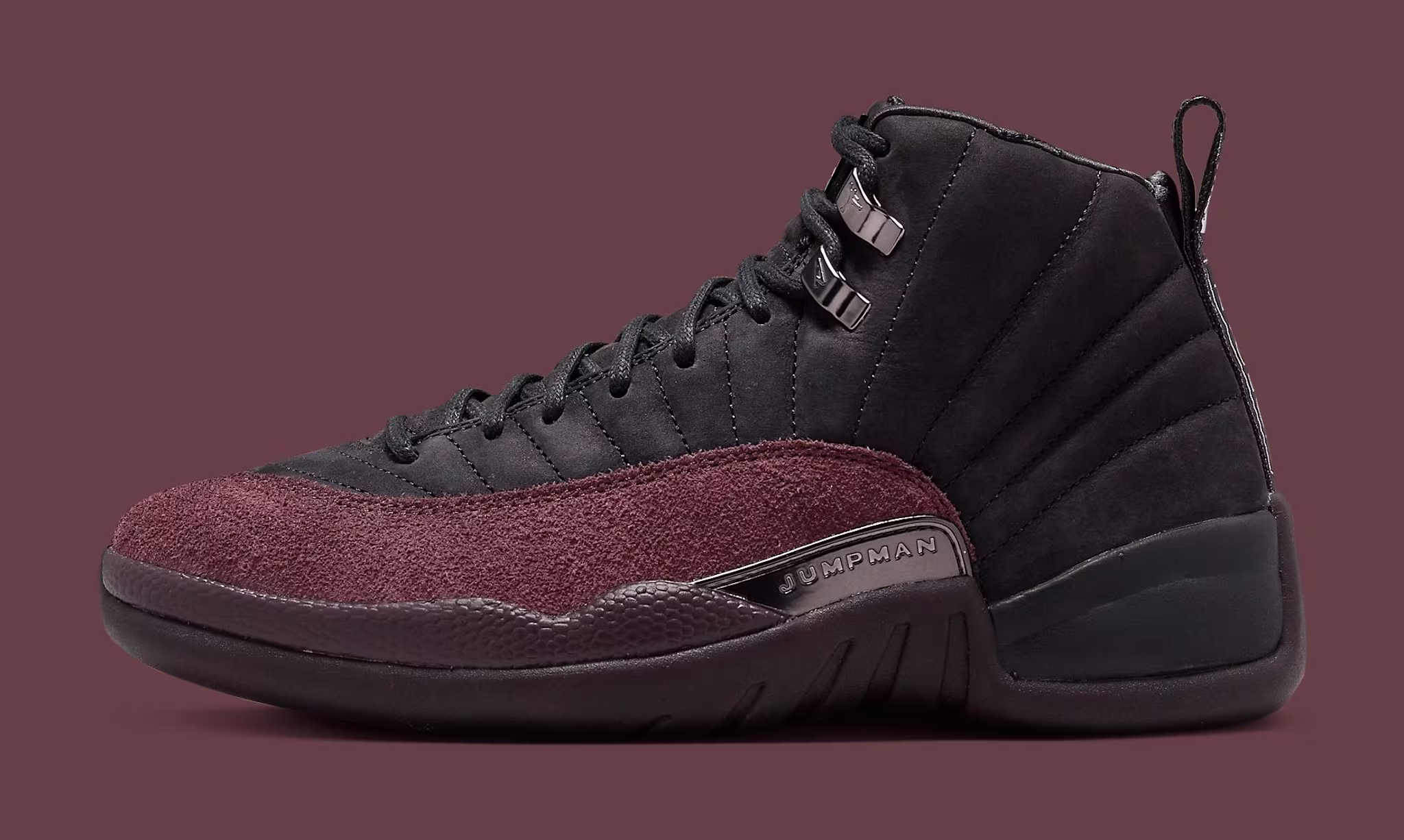A Ma Maniere x Air Jordan 12 Black DV6989 001 Lateral