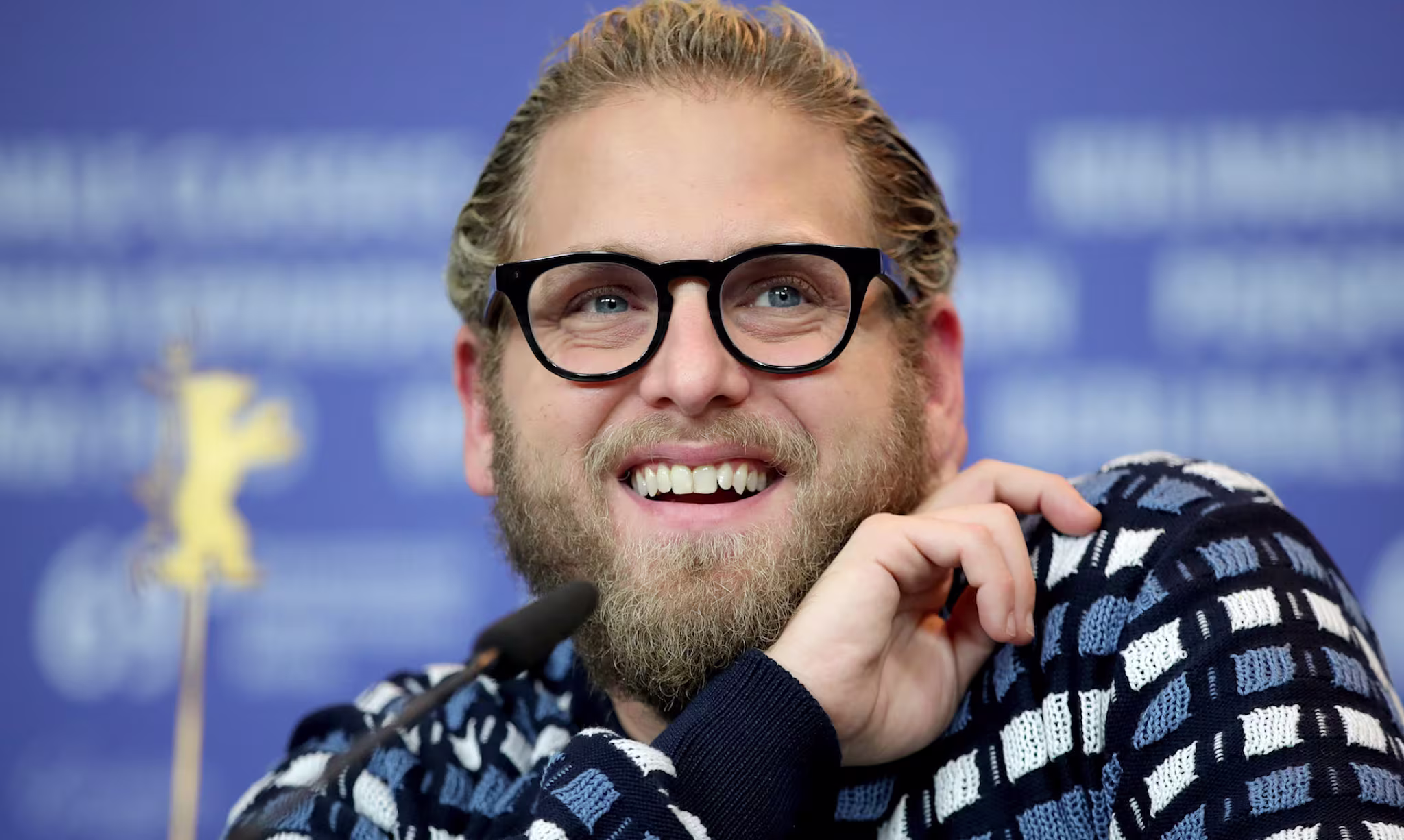 Jonah Hill attends press conference for 2020 film 'Mid '90s