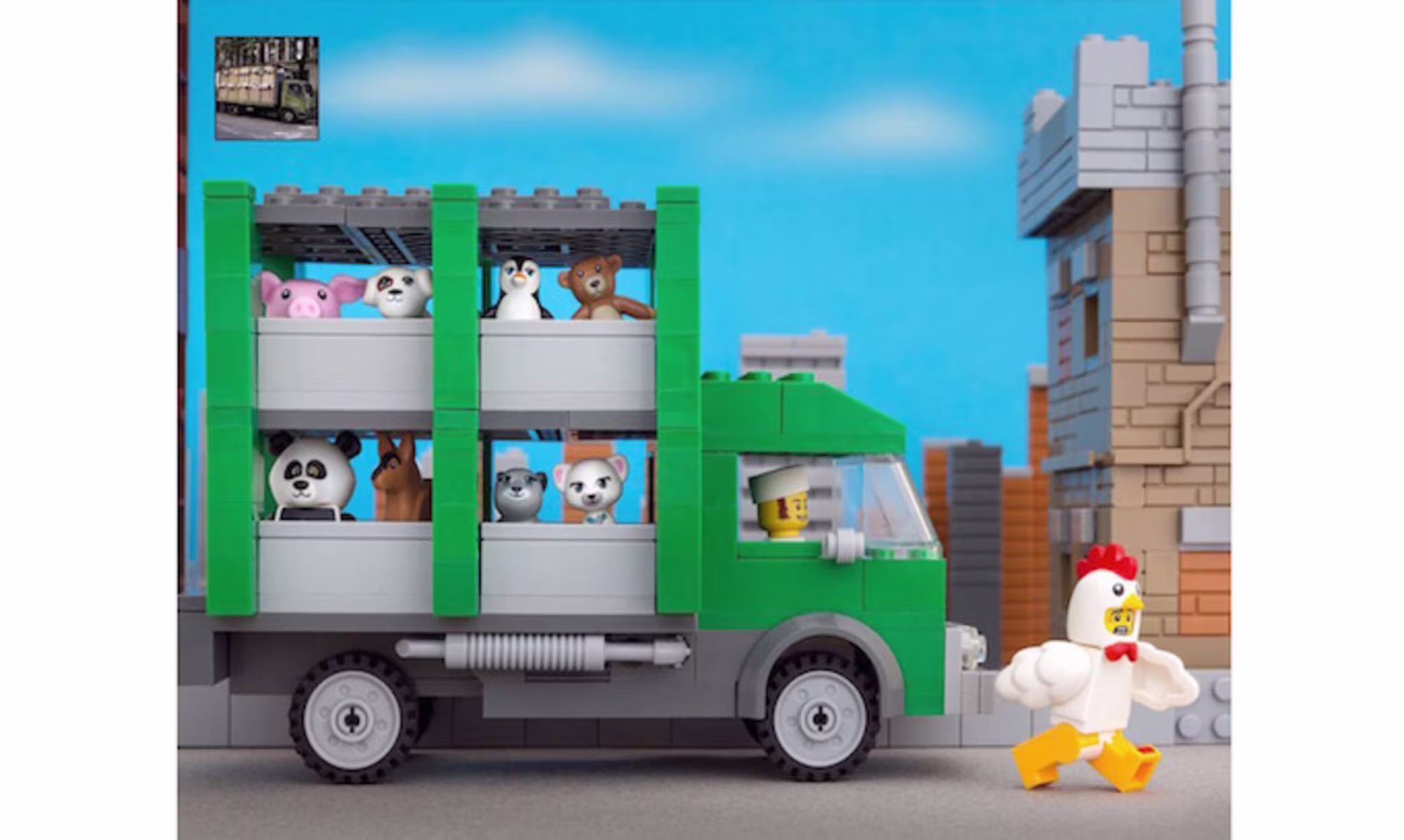 Banksy Murals using Lego Figures