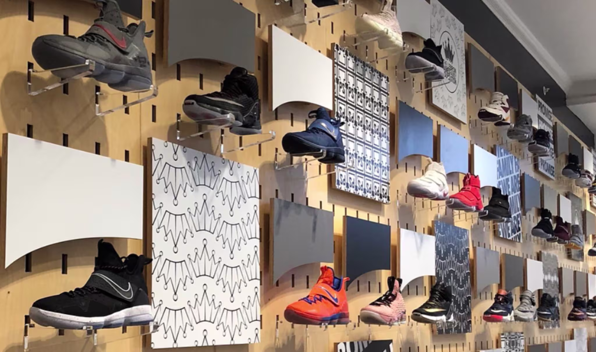 LeBron James Game Worn Sneakers Wall I Promise School 2